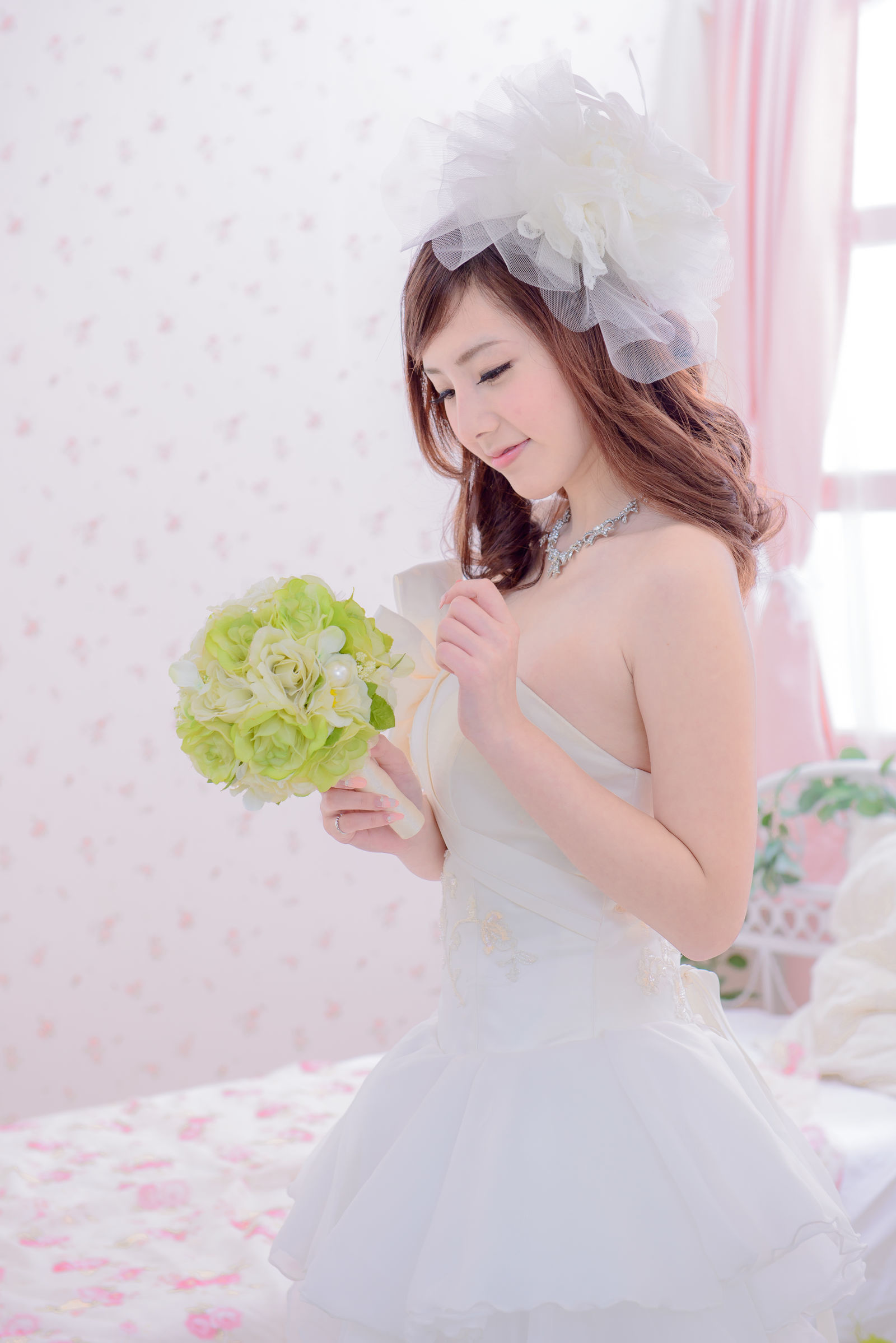 [台湾美女] 陈思颖 蓝白婚纱影集