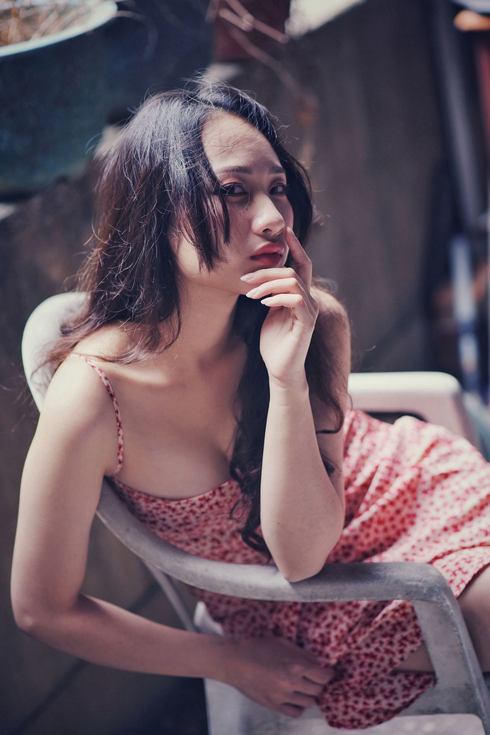 สาวสวยไต้หวัน] ชุดยูนิฟอร์มของนักเรียนหญิง No.006 岑晴晴 ความเซ็กซี่แบบง่วงนอน