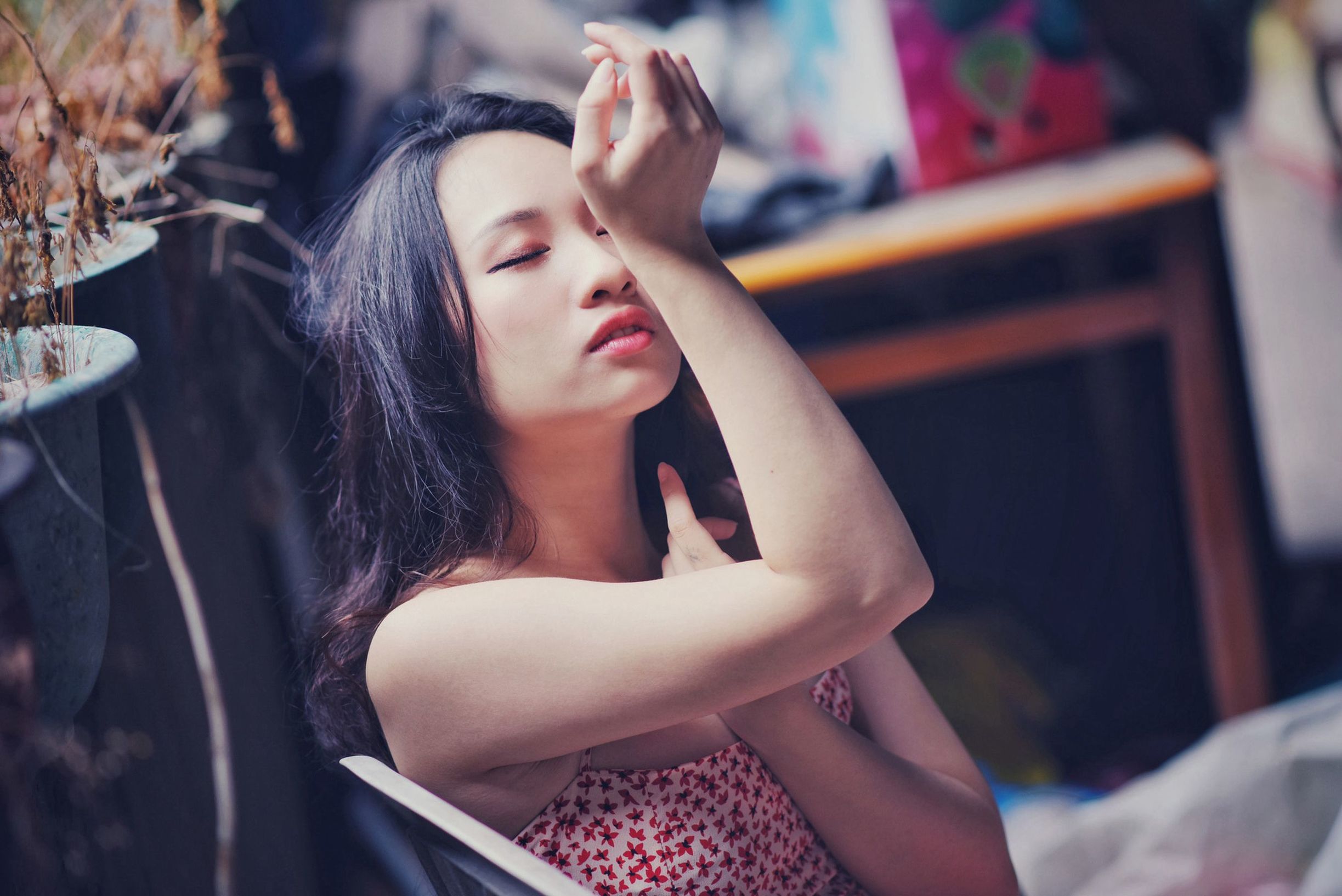 สาวสวยไต้หวัน] ชุดยูนิฟอร์มของนักเรียนหญิง No.006 岑晴晴 ความเซ็กซี่แบบง่วงนอน