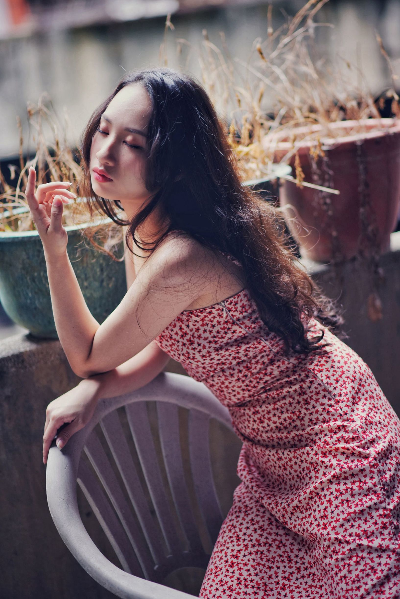 สาวสวยไต้หวัน] ชุดยูนิฟอร์มของนักเรียนหญิง No.006 岑晴晴 ความเซ็กซี่แบบง่วงนอน