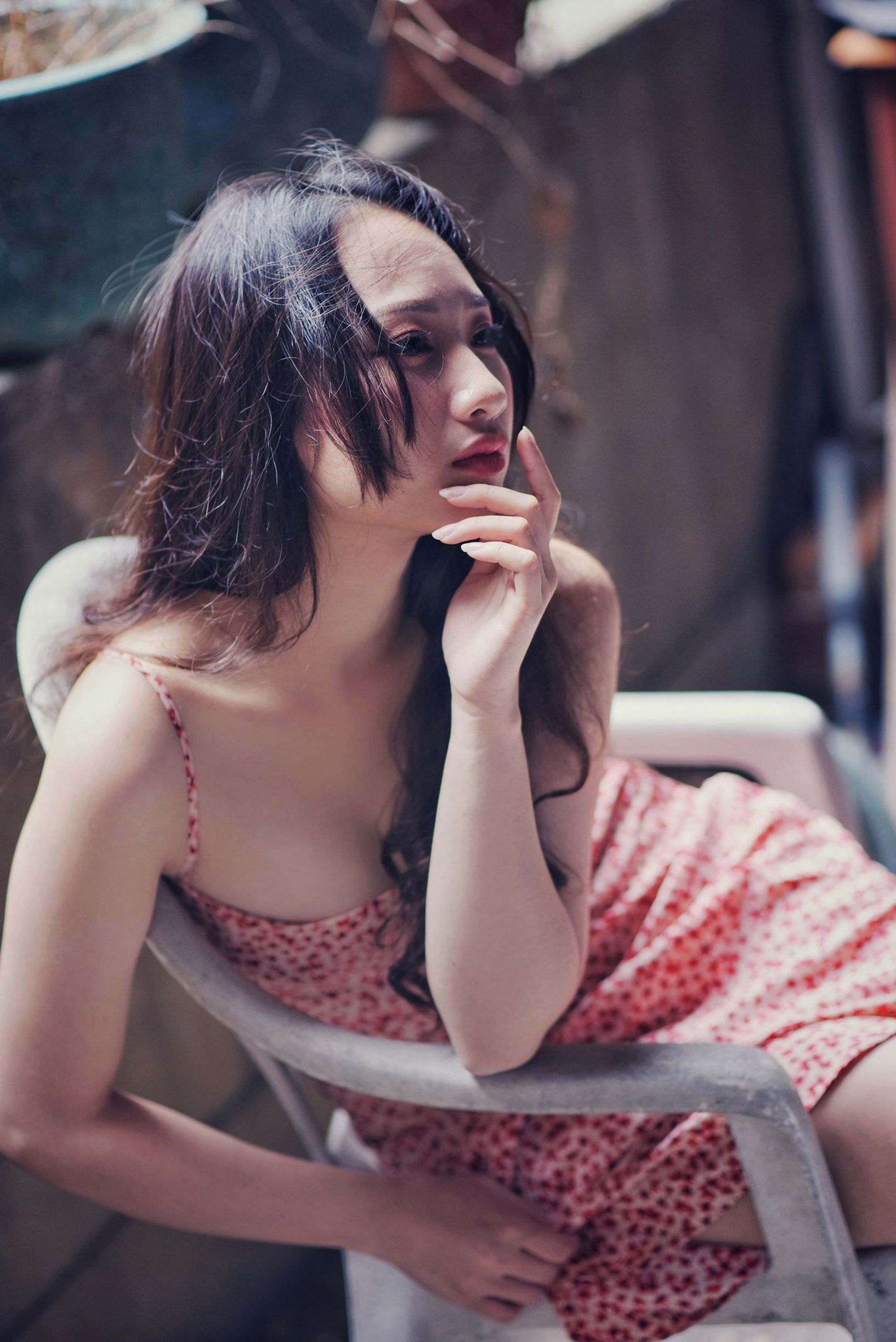 สาวสวยไต้หวัน] ชุดยูนิฟอร์มของนักเรียนหญิง No.006 岑晴晴 ความเซ็กซี่แบบง่วงนอน