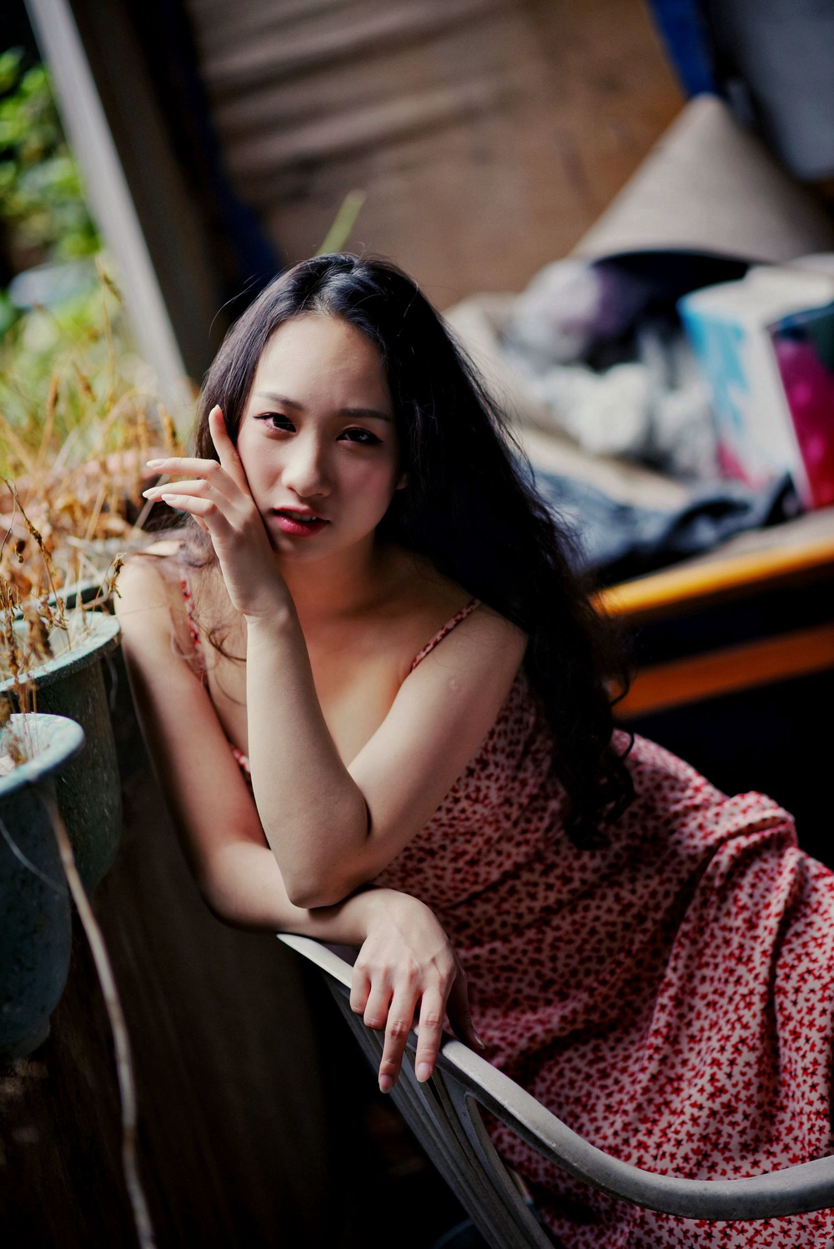 สาวสวยไต้หวัน] ชุดยูนิฟอร์มของนักเรียนหญิง No.006 岑晴晴 ความเซ็กซี่แบบง่วงนอน