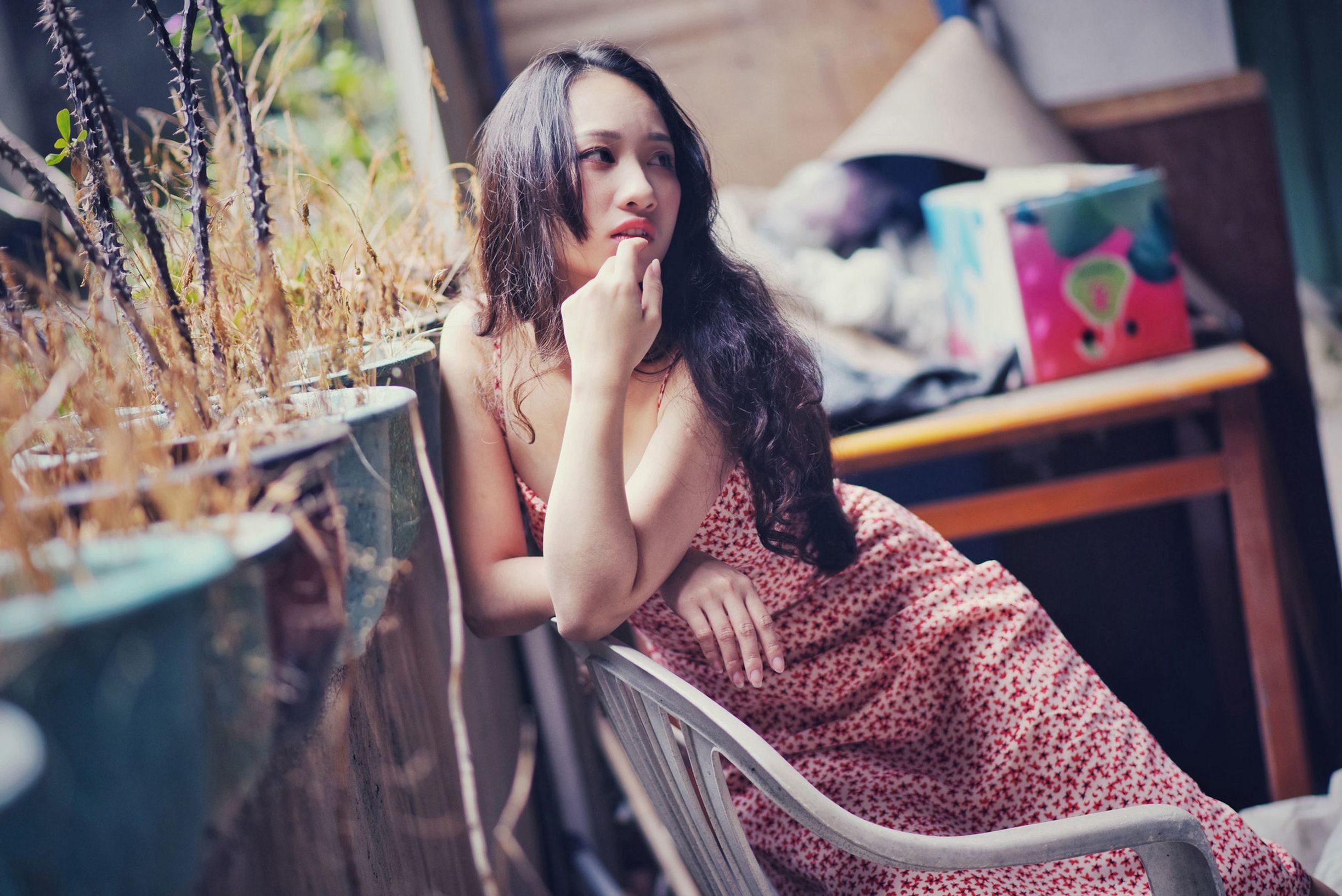 สาวสวยไต้หวัน] ชุดยูนิฟอร์มของนักเรียนหญิง No.006 岑晴晴 ความเซ็กซี่แบบง่วงนอน