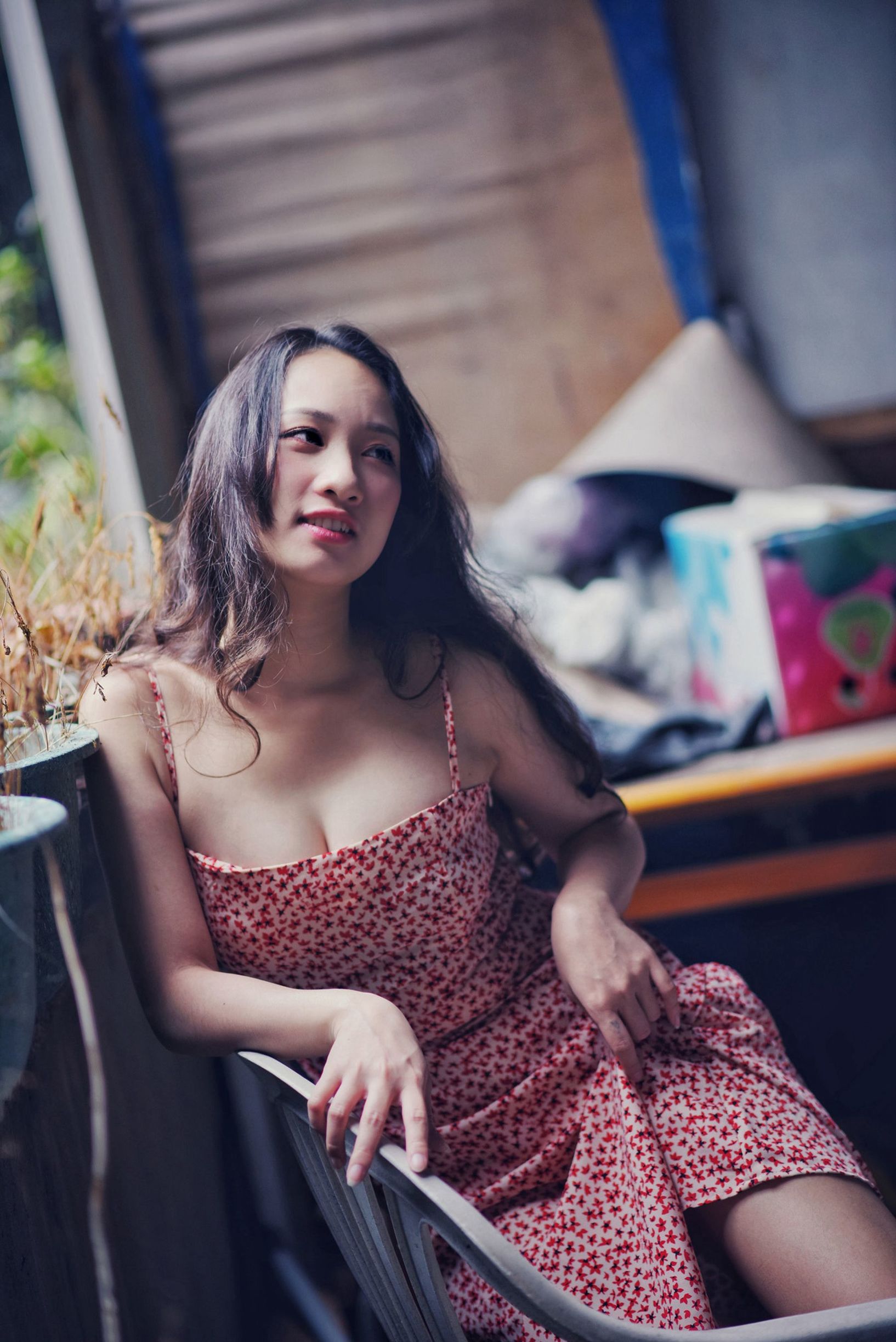 สาวสวยไต้หวัน] ชุดยูนิฟอร์มของนักเรียนหญิง No.006 岑晴晴 ความเซ็กซี่แบบง่วงนอน
