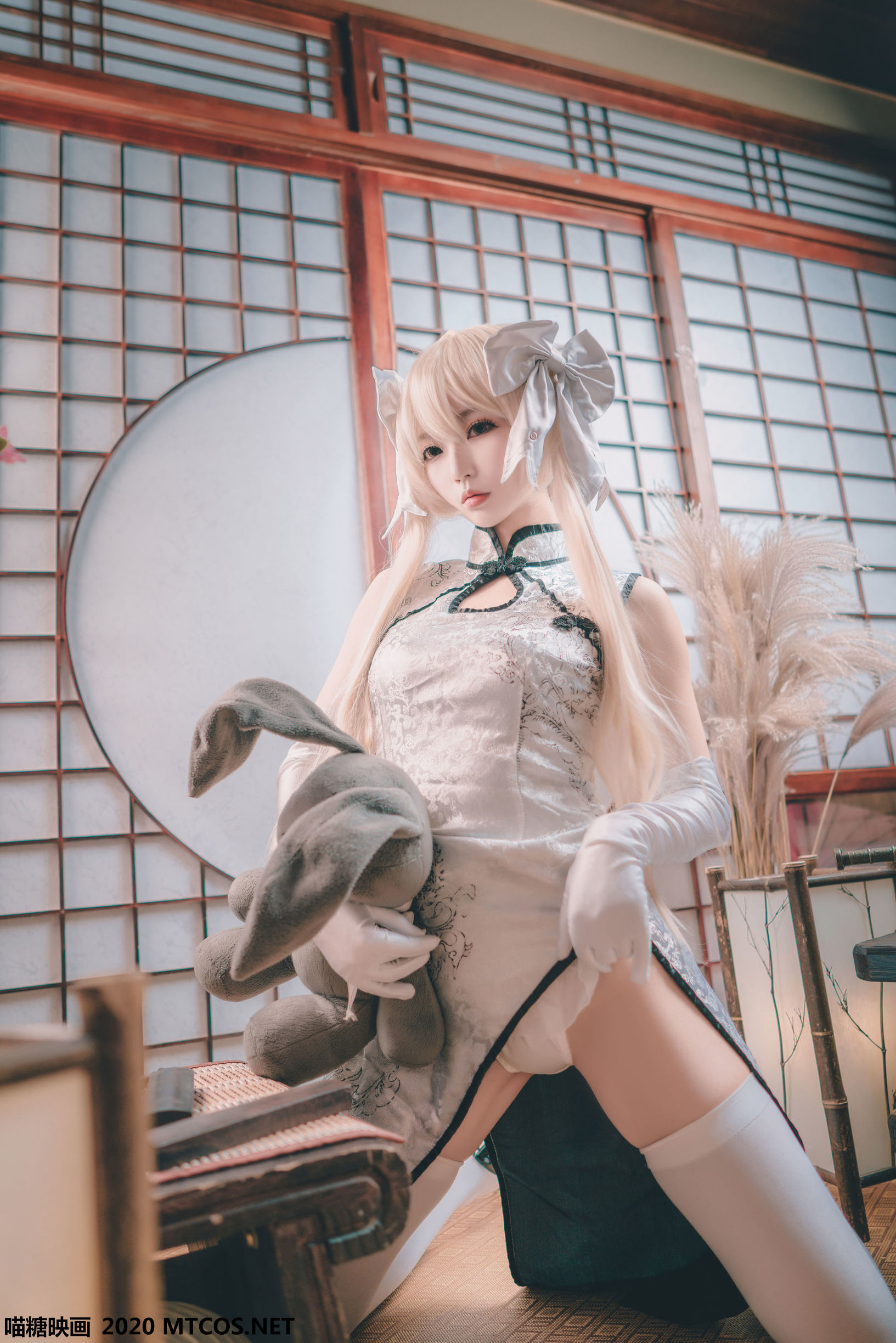 Miêu Đường Điện Ảnh] HML.009 Áo qipao sợi bạc