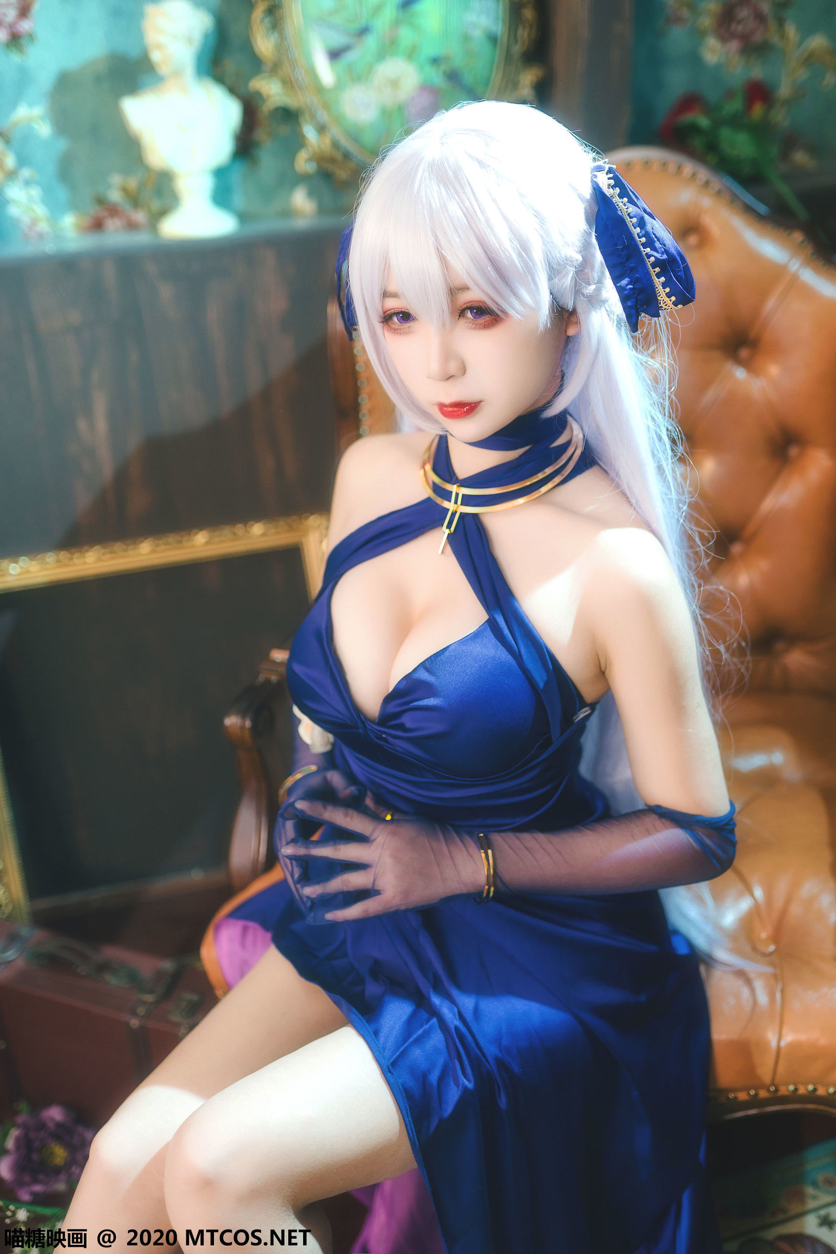 เมียวถังภาพยนตร์] VOL.210 เบฟา ชุดราตรี สีแดง-น้ำเงิน