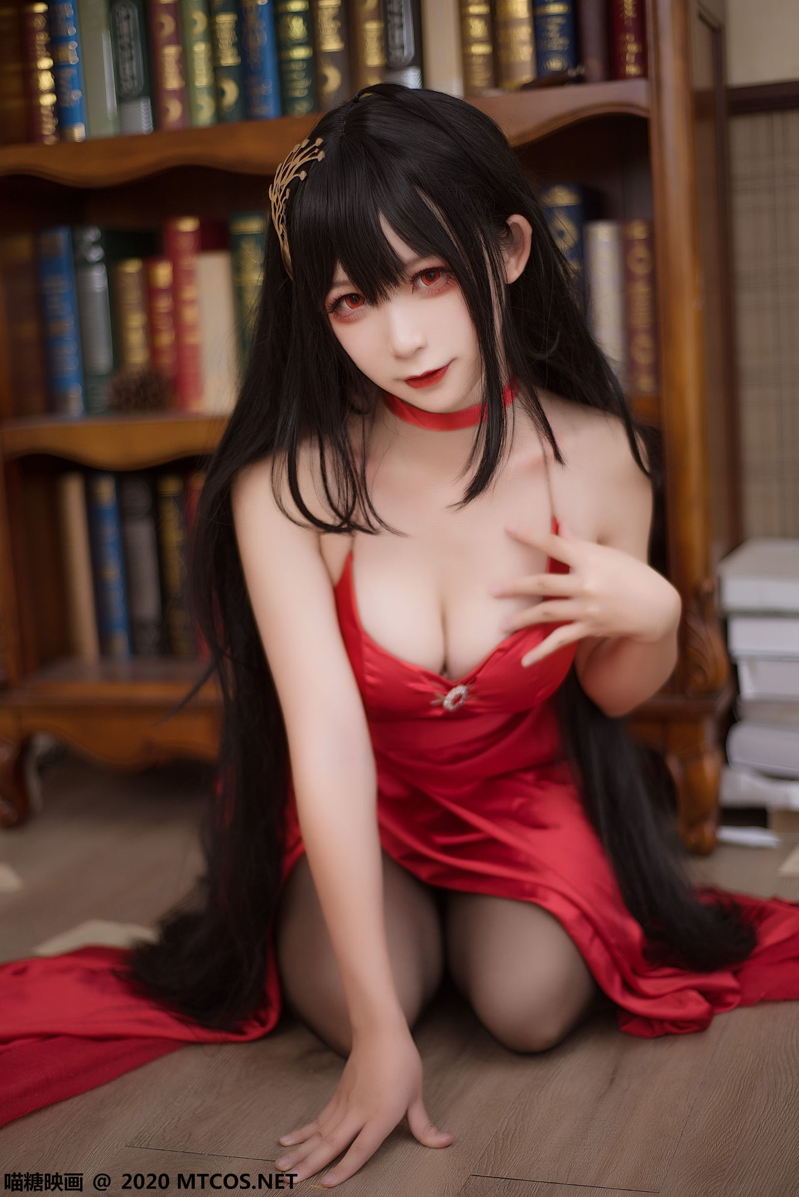 เมียวถังภาพยนตร์] VOL.210 เบฟา ชุดราตรี สีแดง-น้ำเงิน