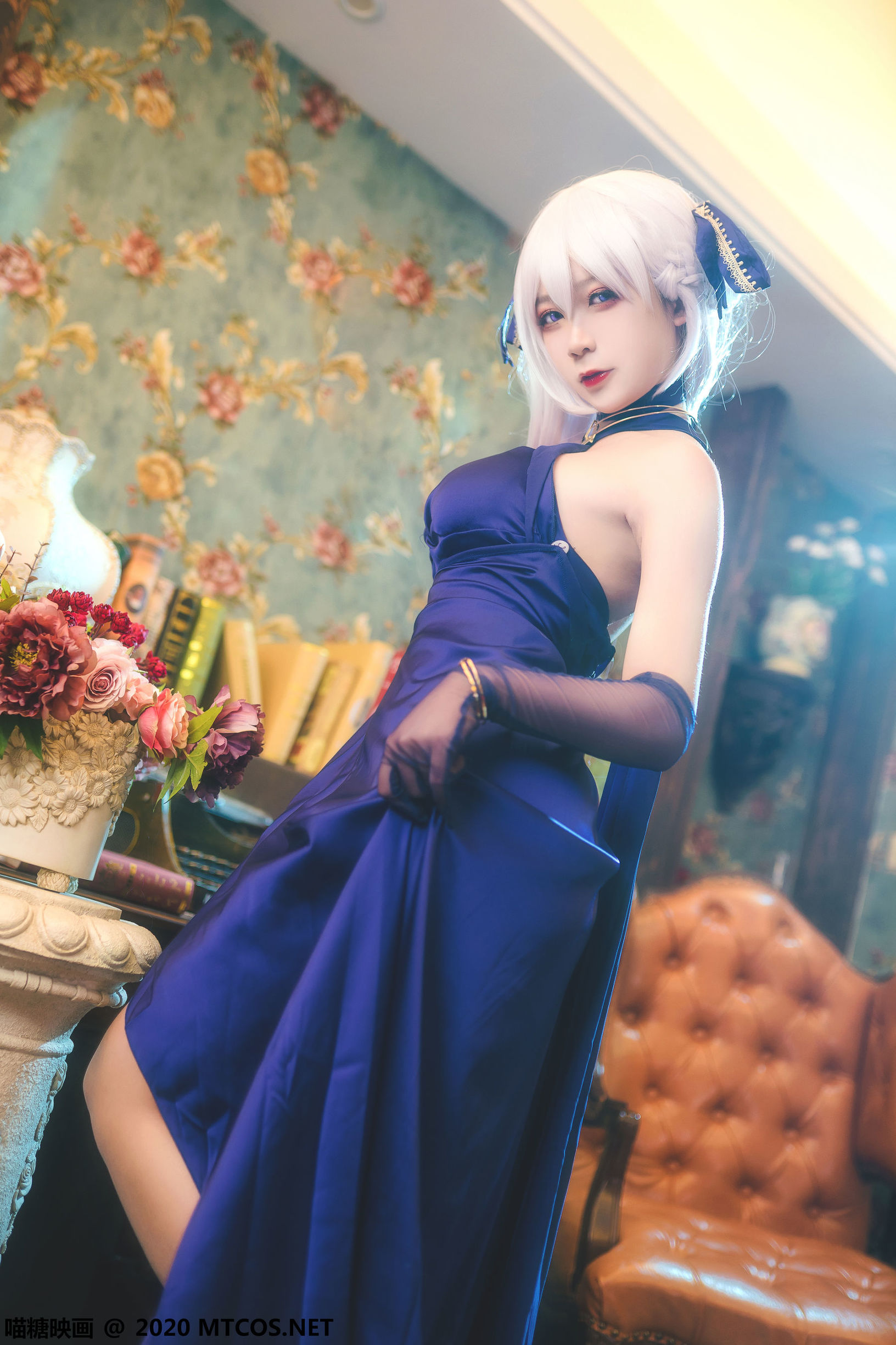 เมียวถังภาพยนตร์] VOL.210 เบฟา ชุดราตรี สีแดง-น้ำเงิน