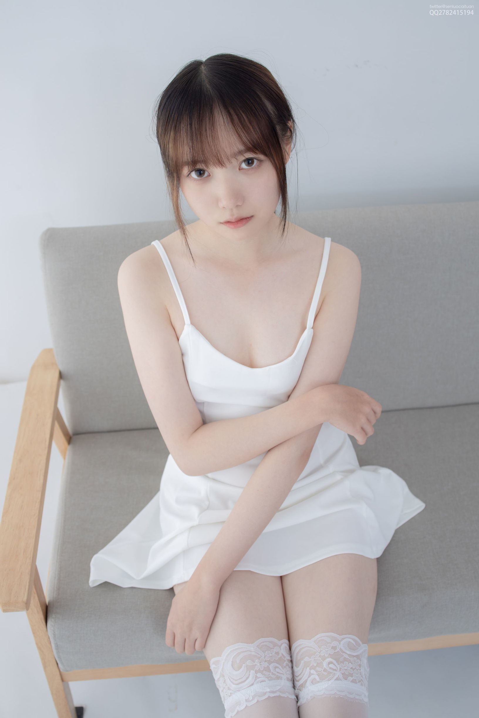 เซนโล่ไคตวน] JKFUN-046 ไอคะ ถุงน่องลูกไม้บางสูงท่อนขาว