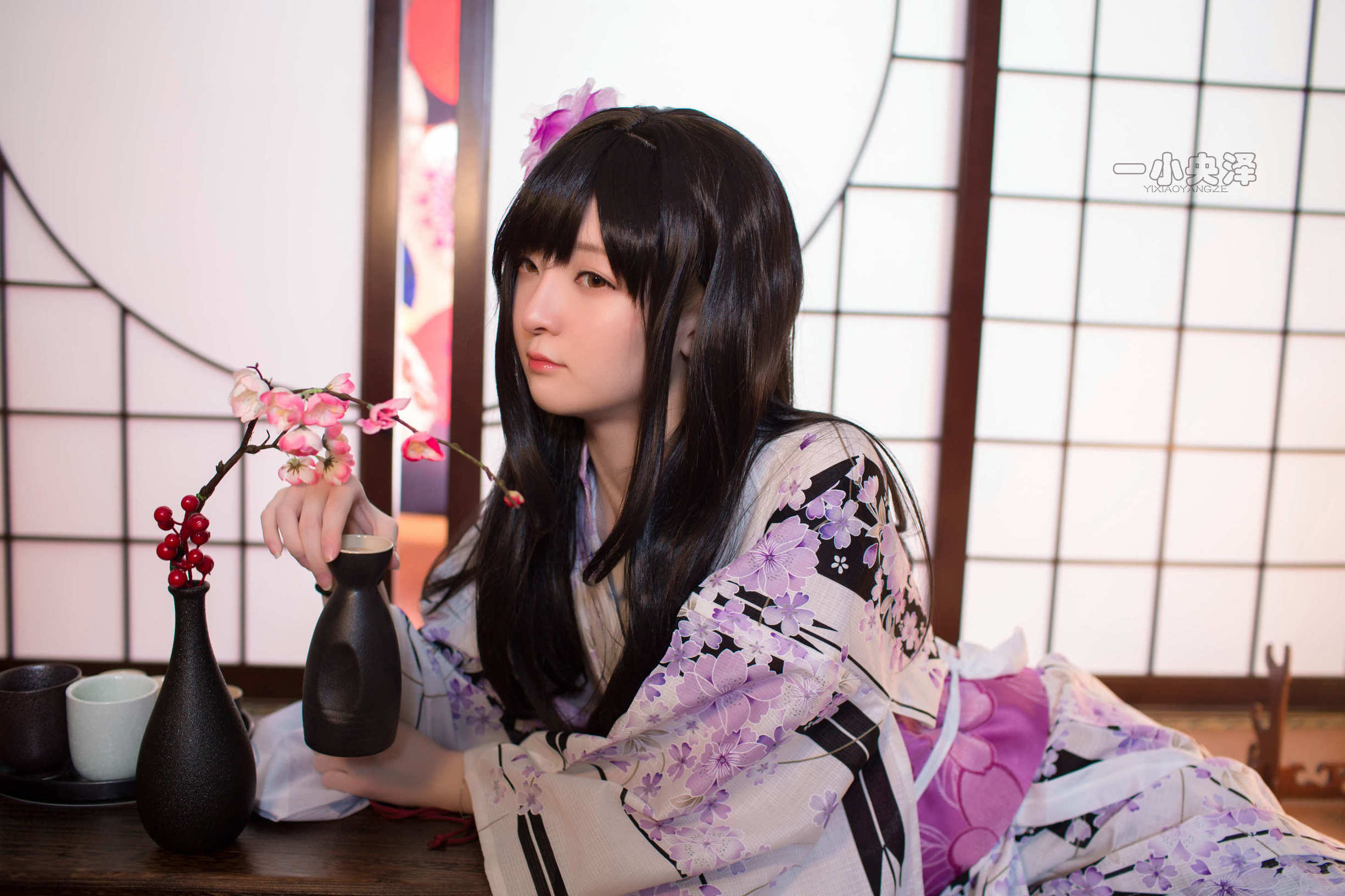  belle  Cosplay] Nhất Tiểu Dương Trạch - Kimono Tất Ngắn