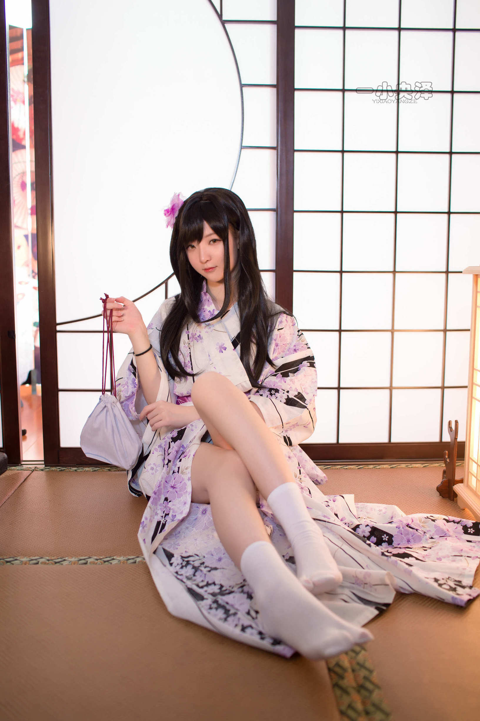  belle  Cosplay] Nhất Tiểu Dương Trạch - Kimono Tất Ngắn