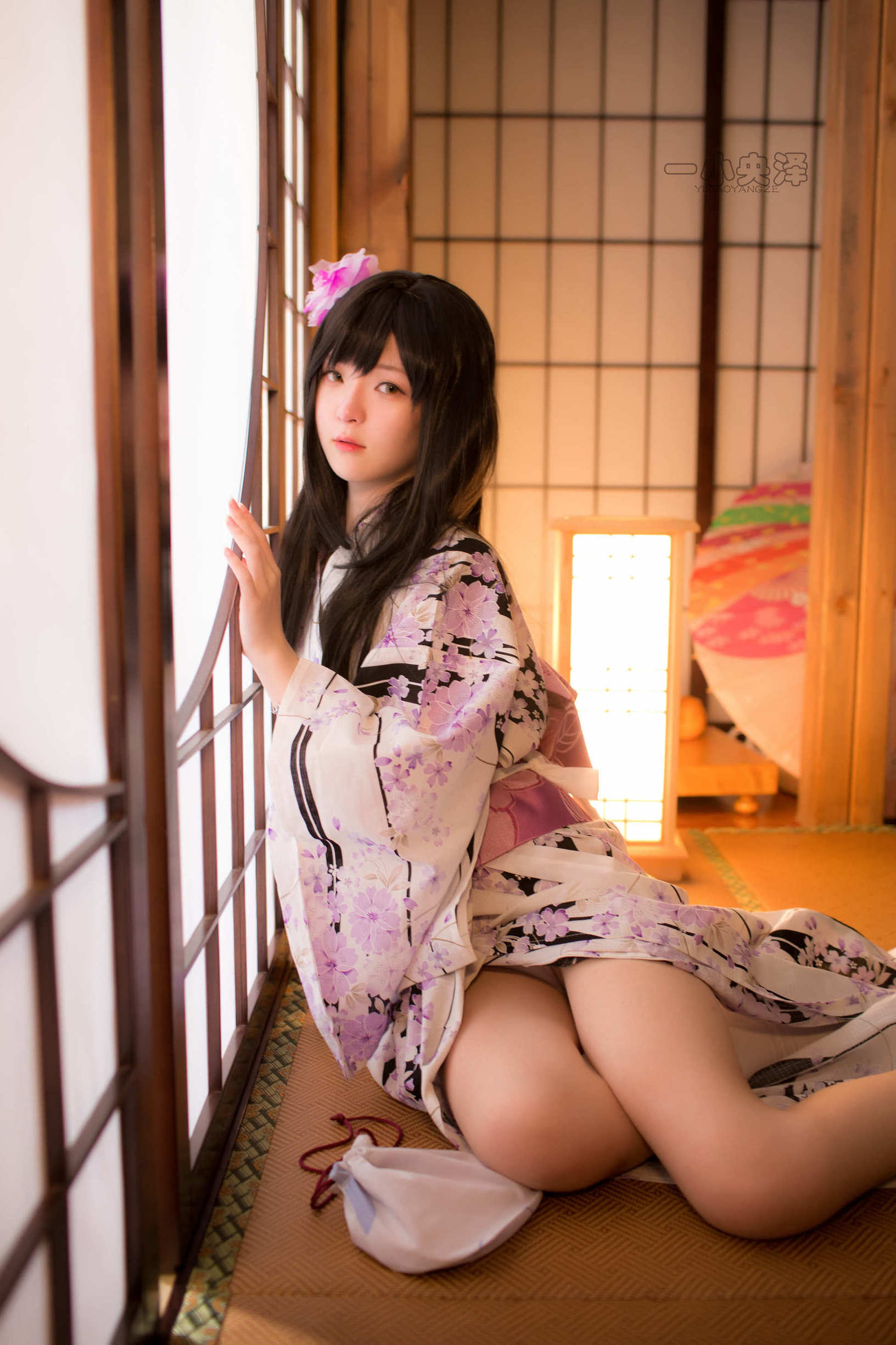  belle  Cosplay] Nhất Tiểu Dương Trạch - Kimono Tất Ngắn