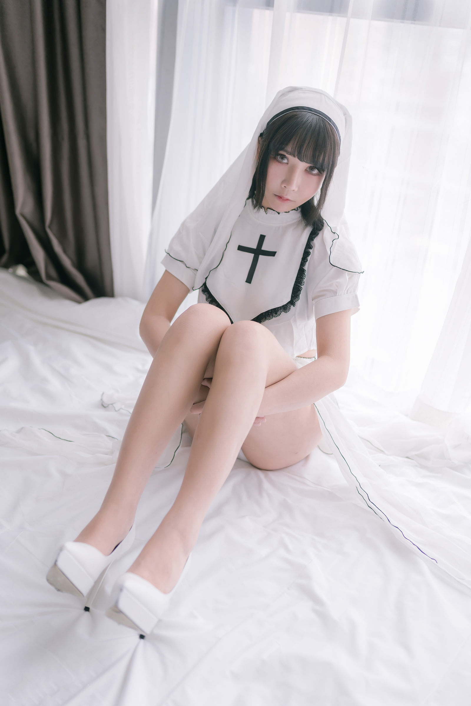  belle  COS] Cô gái 2D ôm đi Mozi aa - Nữ tu thuần trắng