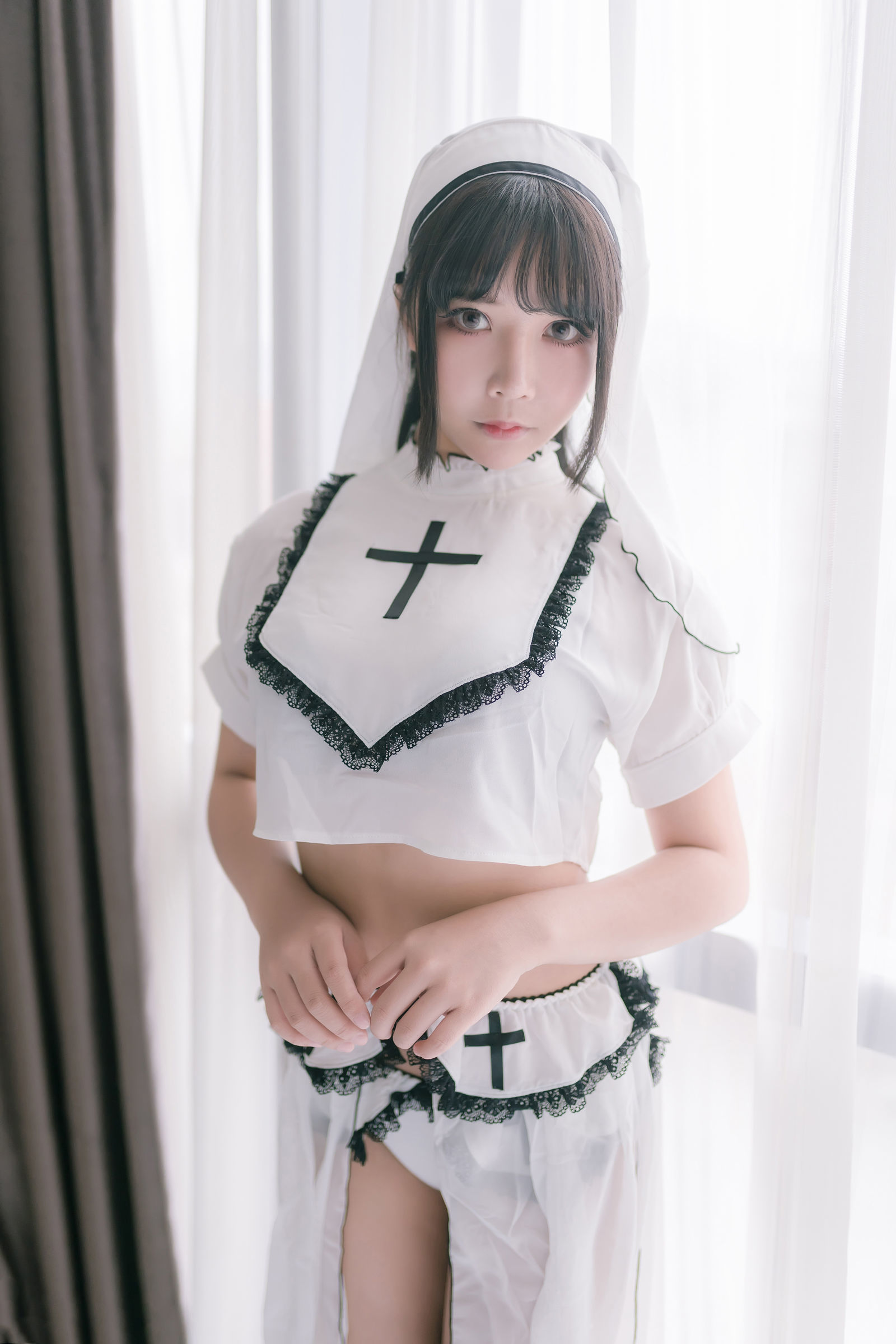  belle  COS] Cô gái 2D ôm đi Mozi aa - Nữ tu thuần trắng