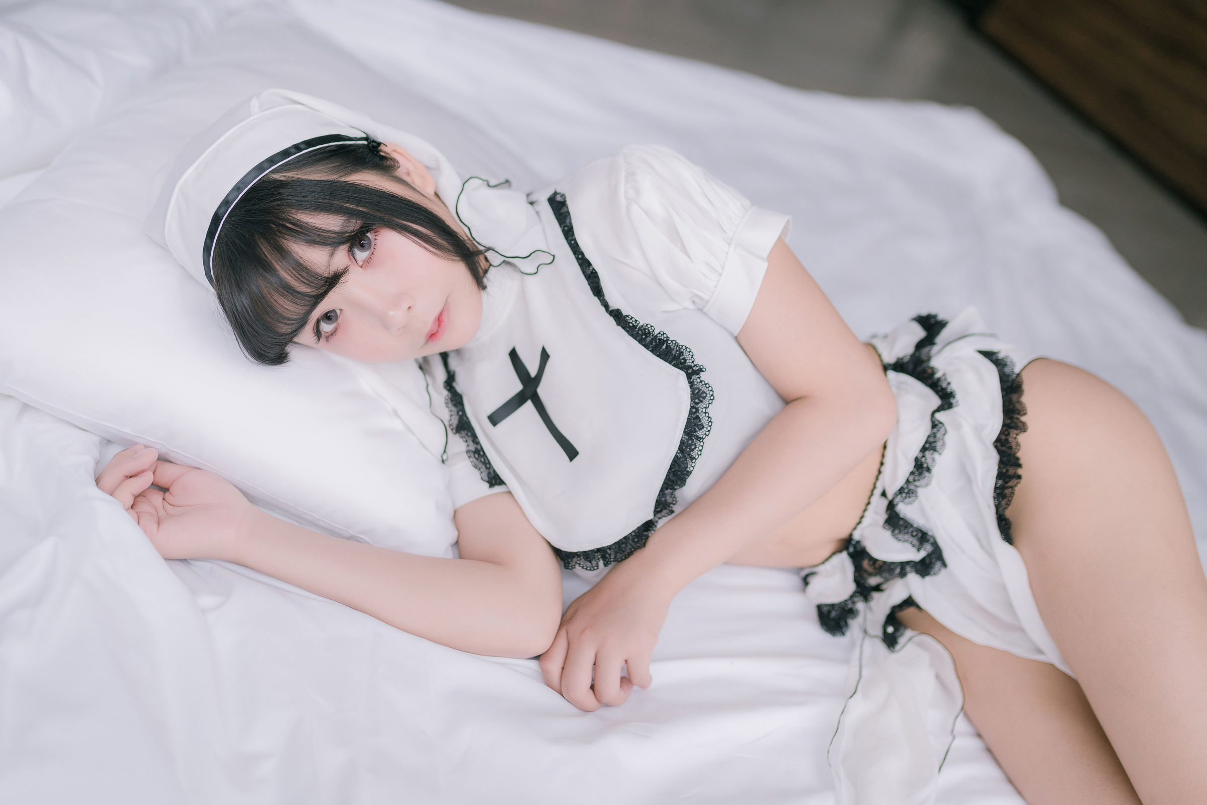  belle  COS] Cô gái 2D ôm đi Mozi aa - Nữ tu thuần trắng