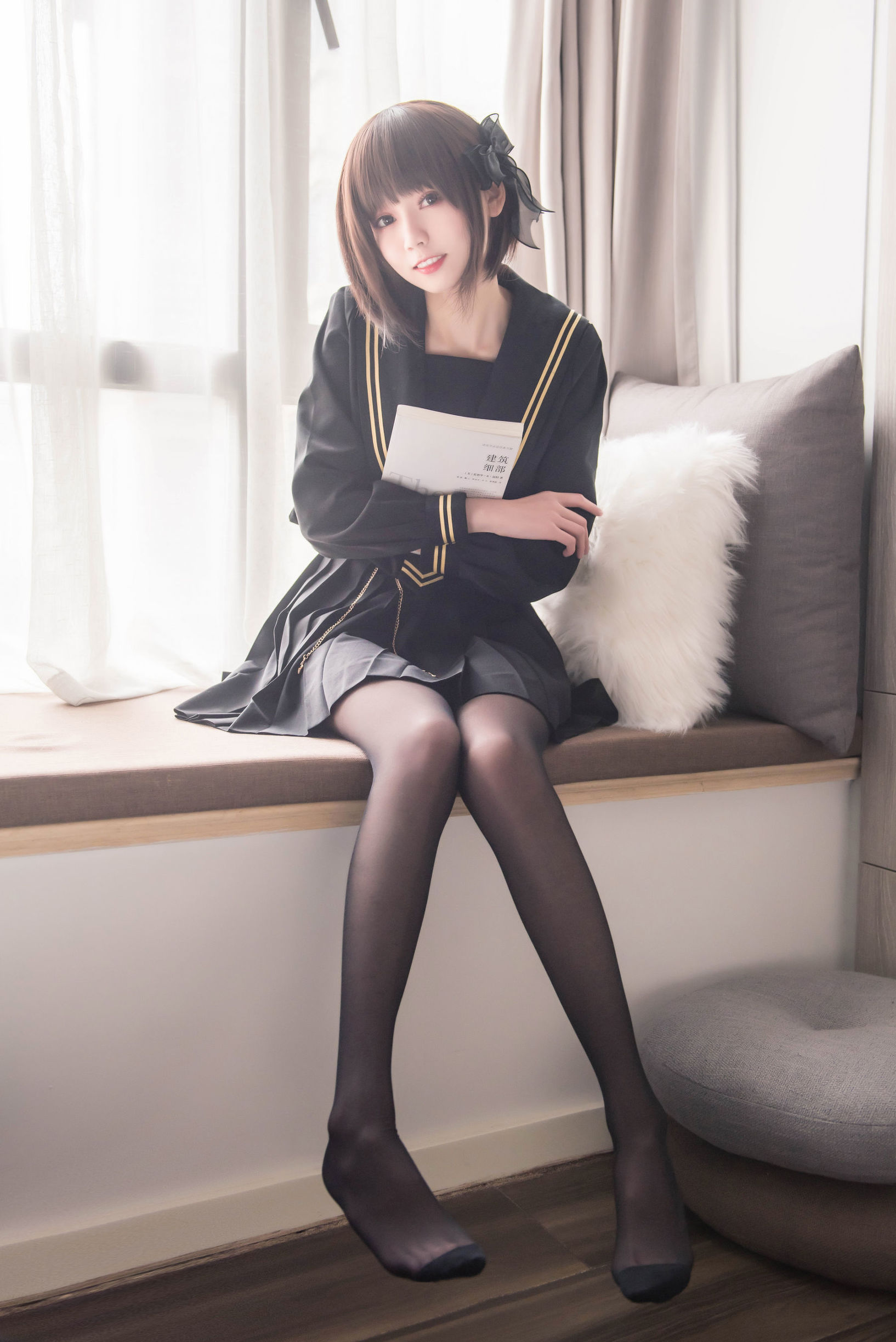 [萝莉COS] 小妖精你的负卿 - 窗台制服