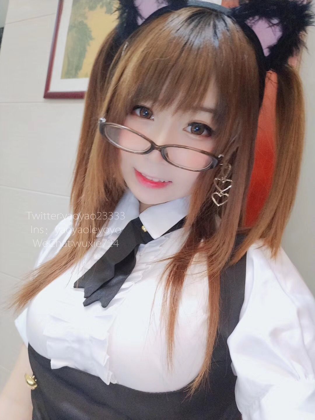  belle  COS] YoYo - Nữ hầu mặc tất đen