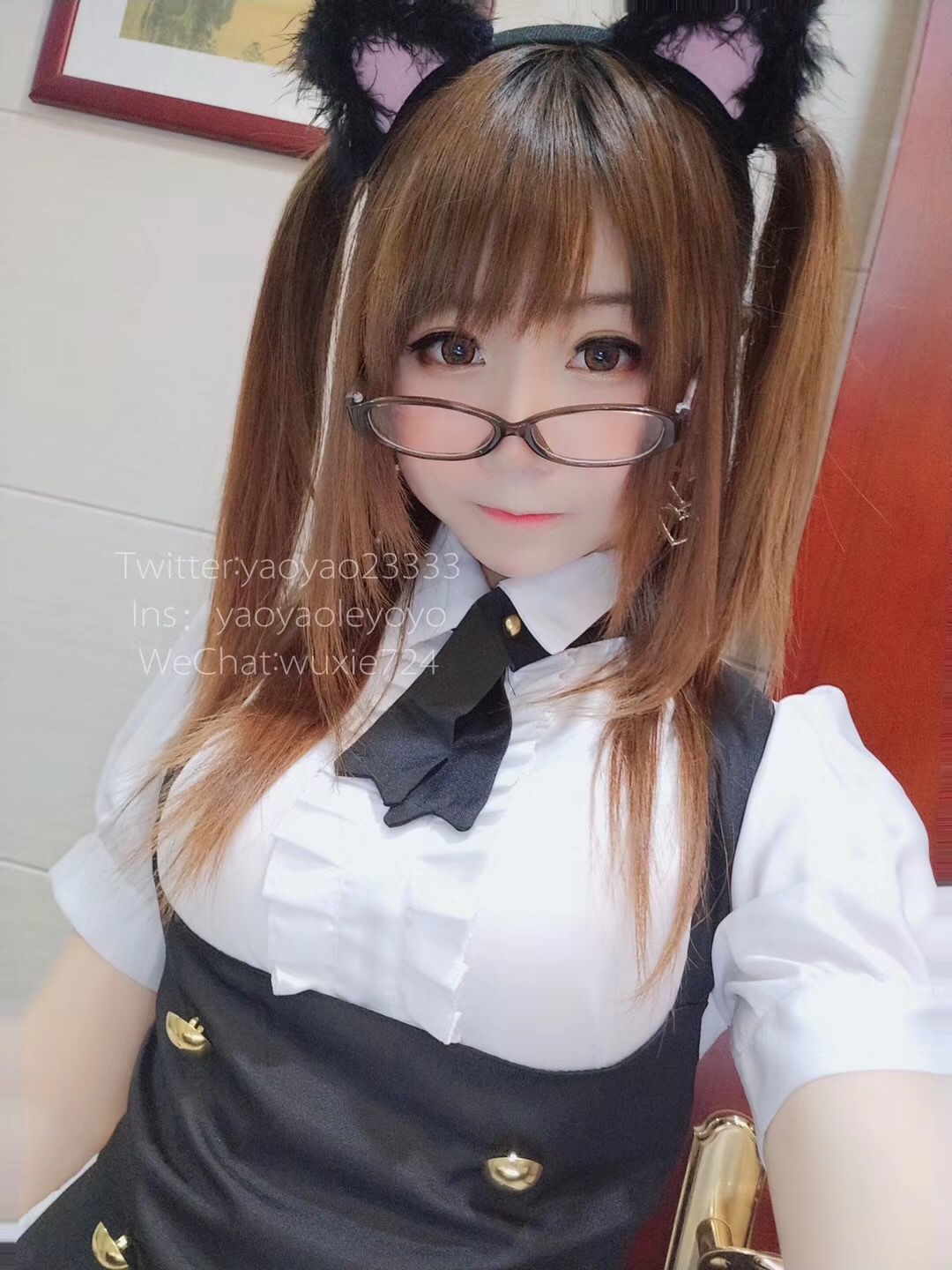  belle  COS] YoYo - Nữ hầu mặc tất đen
