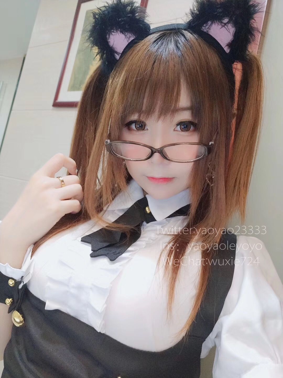  belle  COS] YoYo - Nữ hầu mặc tất đen