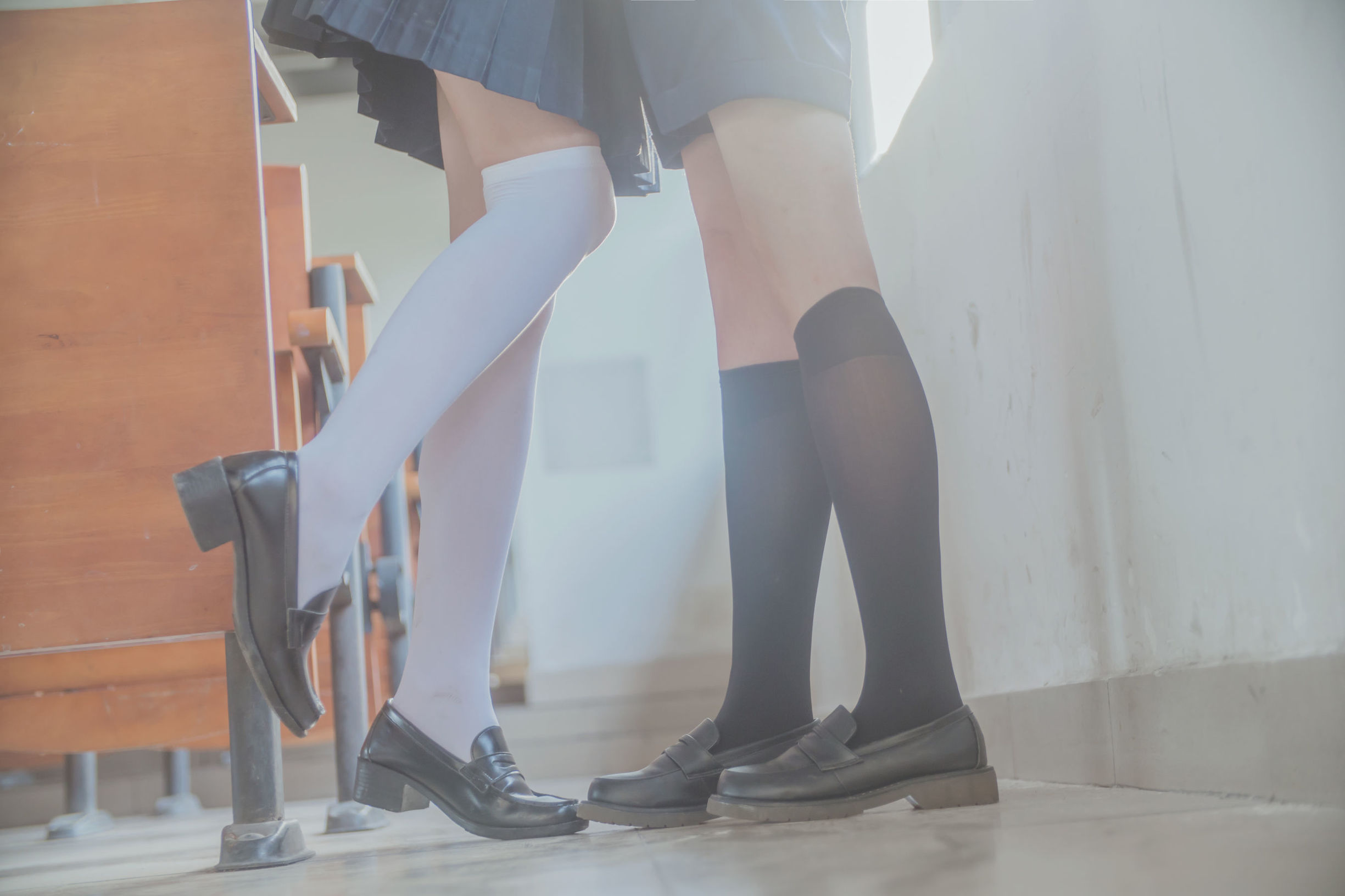 桜桃喵与疯猫ss JK百合 Cosplay