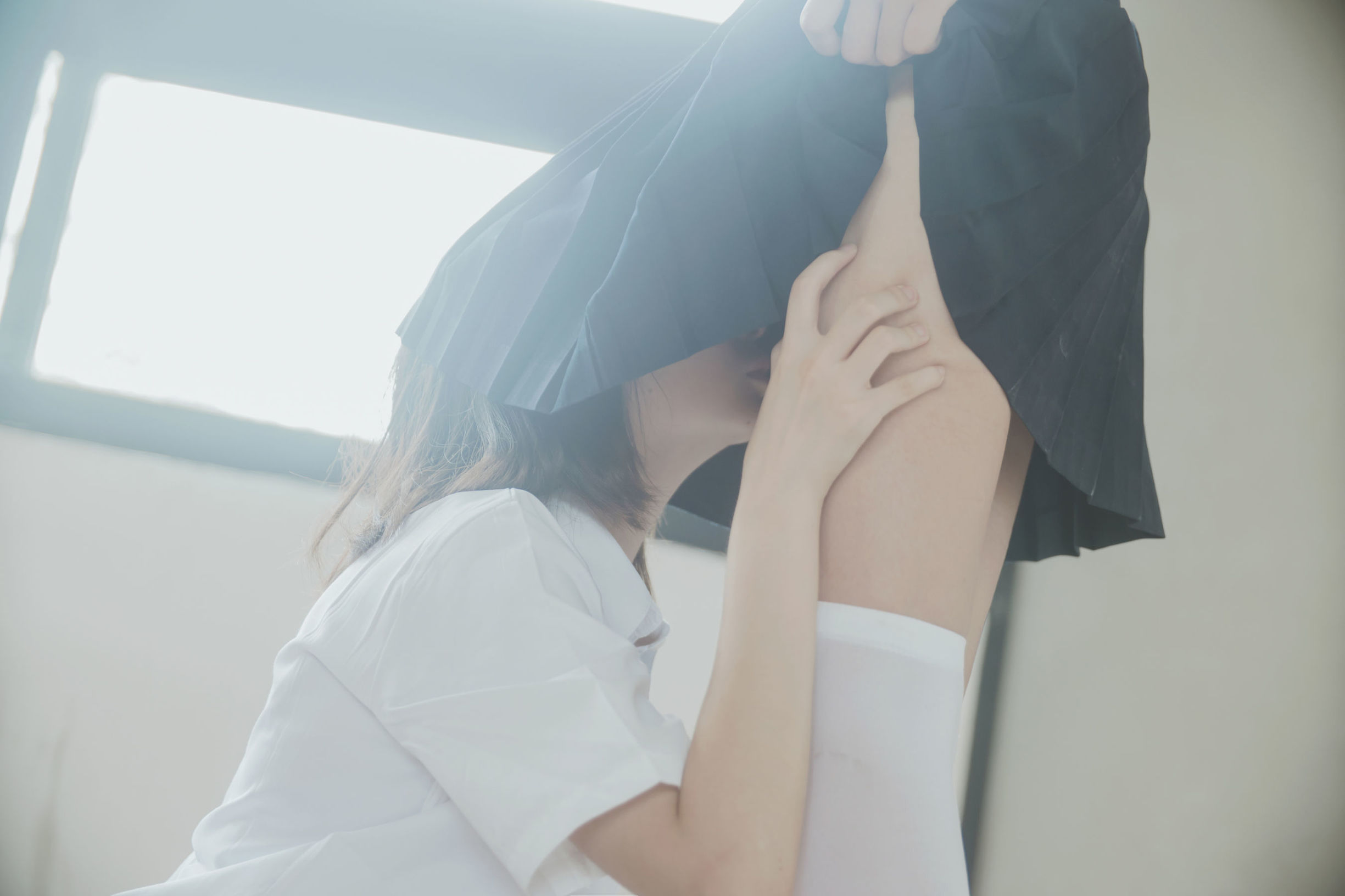 桜桃喵与疯猫ss JK百合 Cosplay