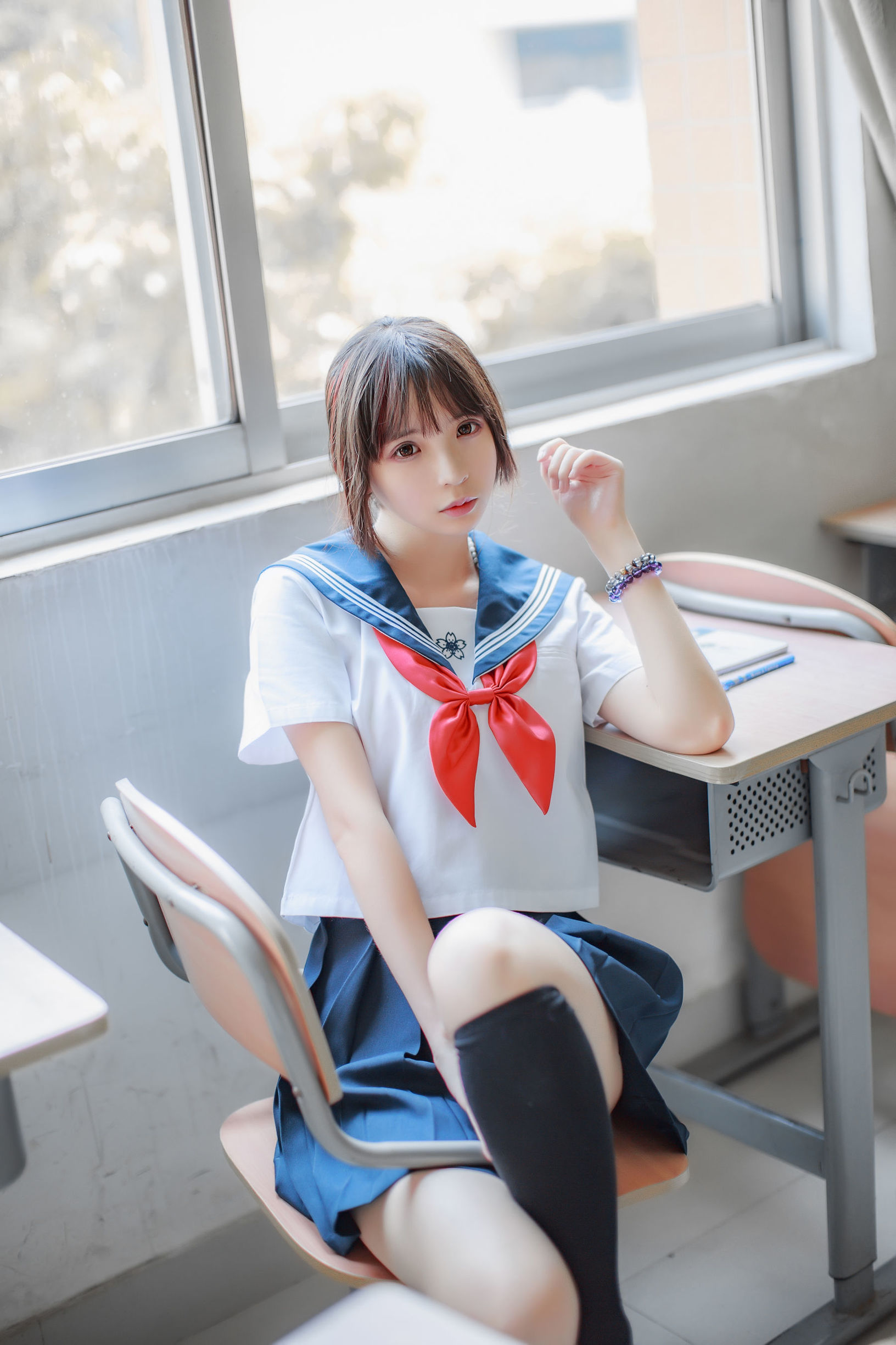 Crazy Cat ss Cosplay Áo Thủy Thủ Bạn Cùng Bàn