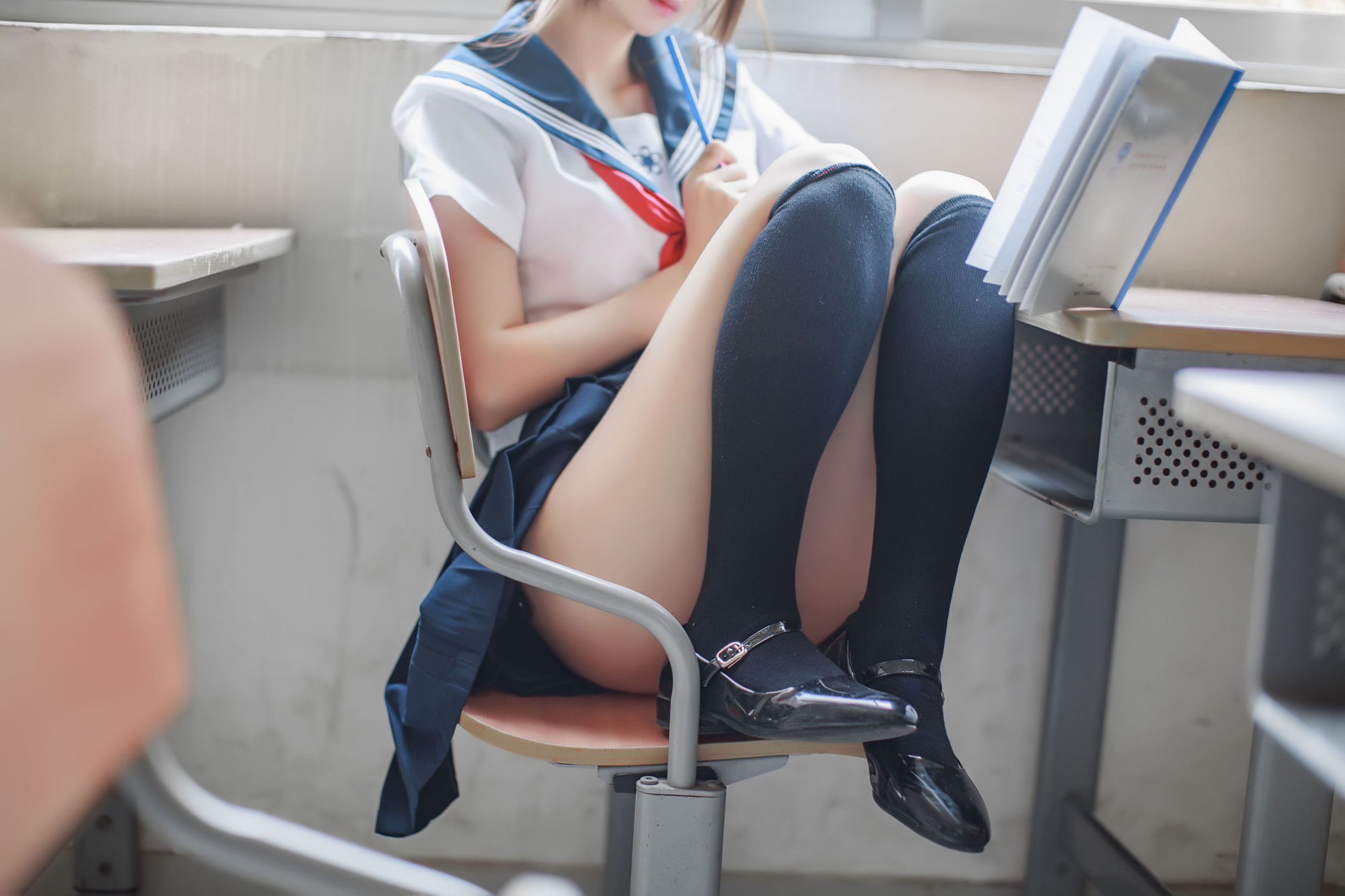Crazy Cat ss Cosplay Áo Thủy Thủ Bạn Cùng Bàn