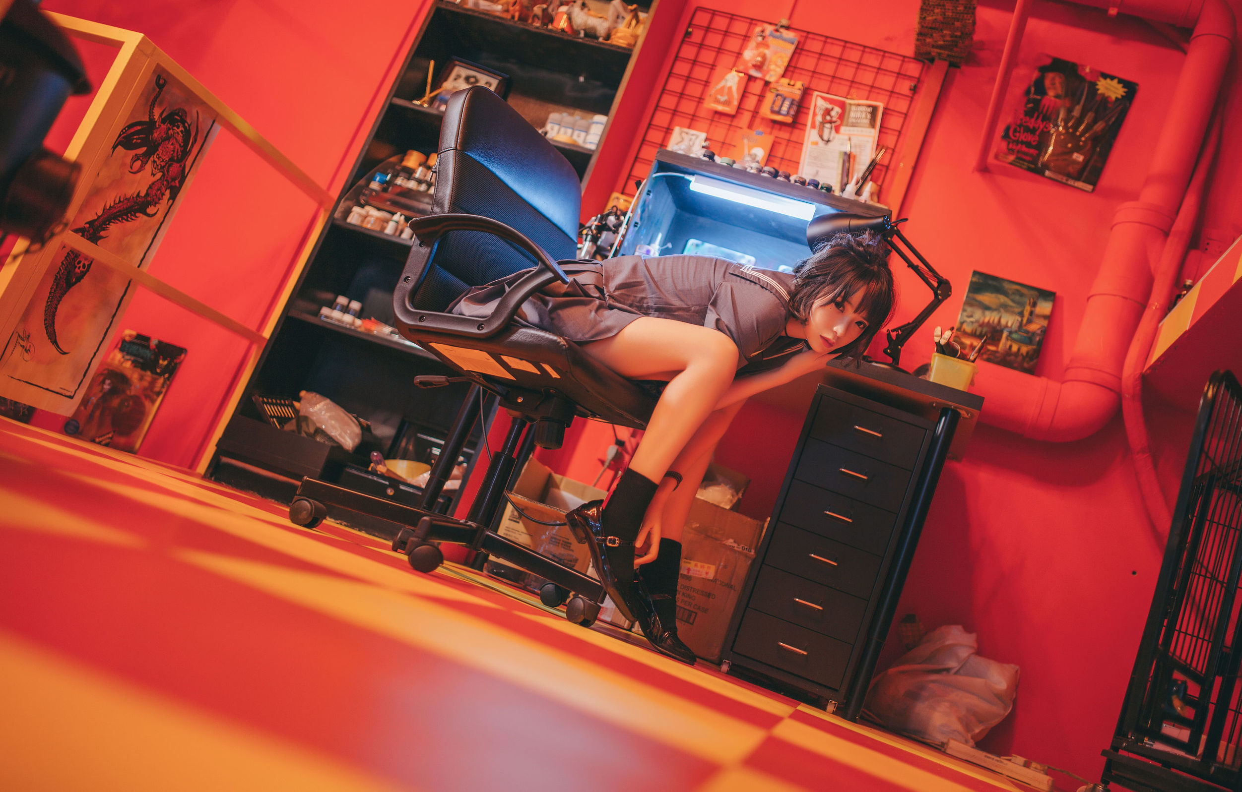 疯猫ss 被囚禁的少女 Cosplay