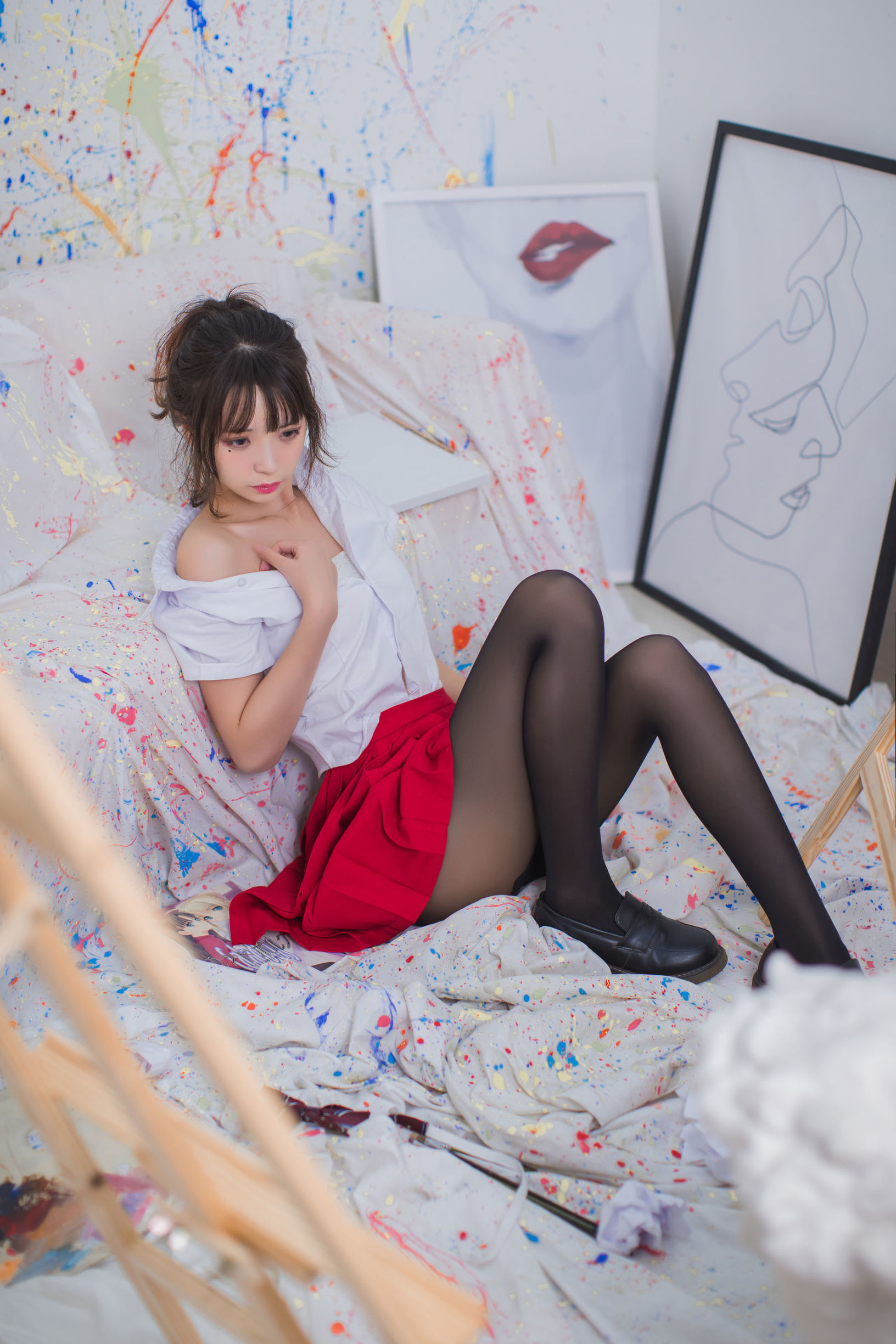 疯猫ss 黑丝JK少女风写真