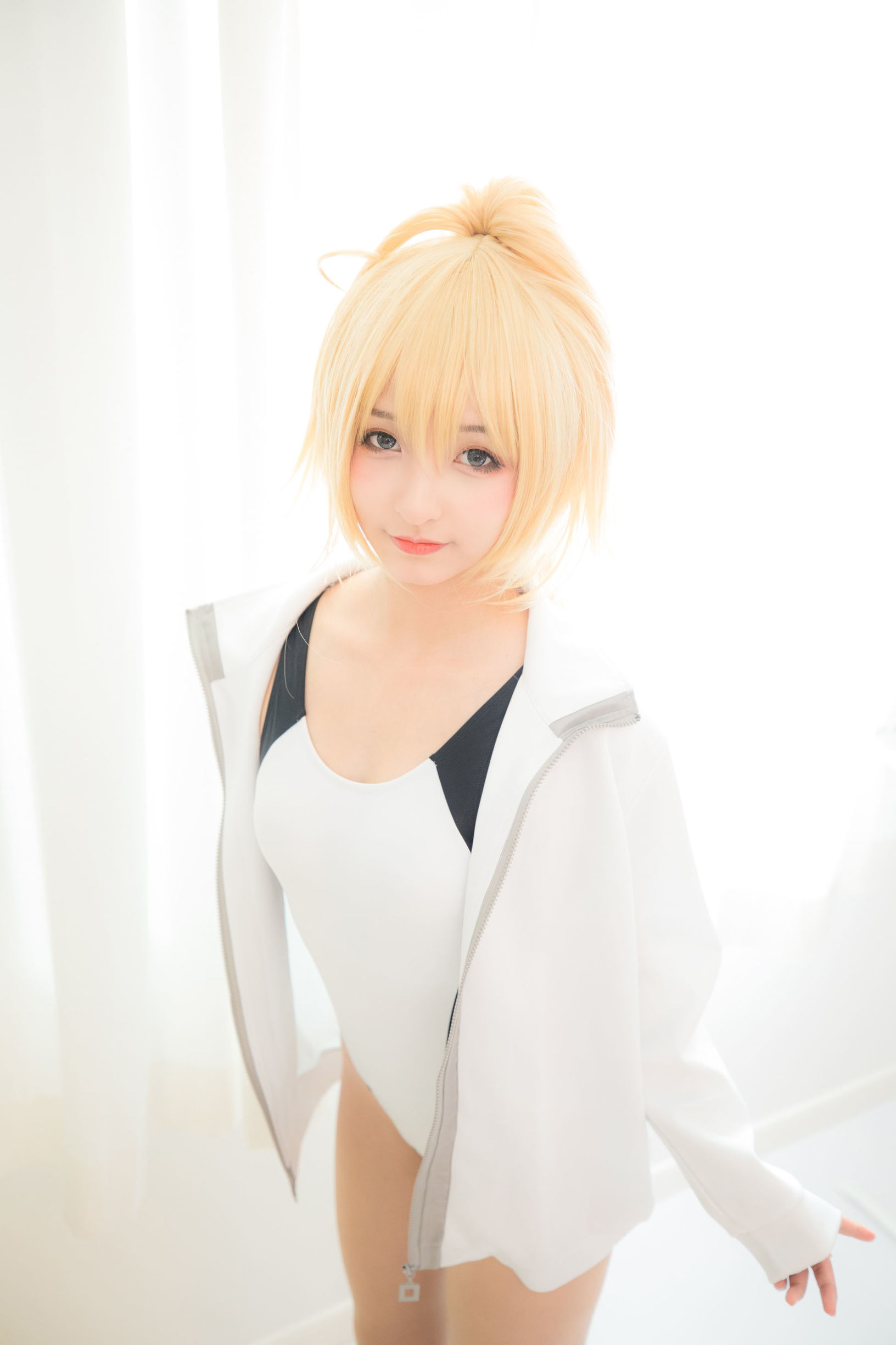  belle ta Cosplay] Kagurazaka Mafuyu Jeanne d'Arc Swimsuit