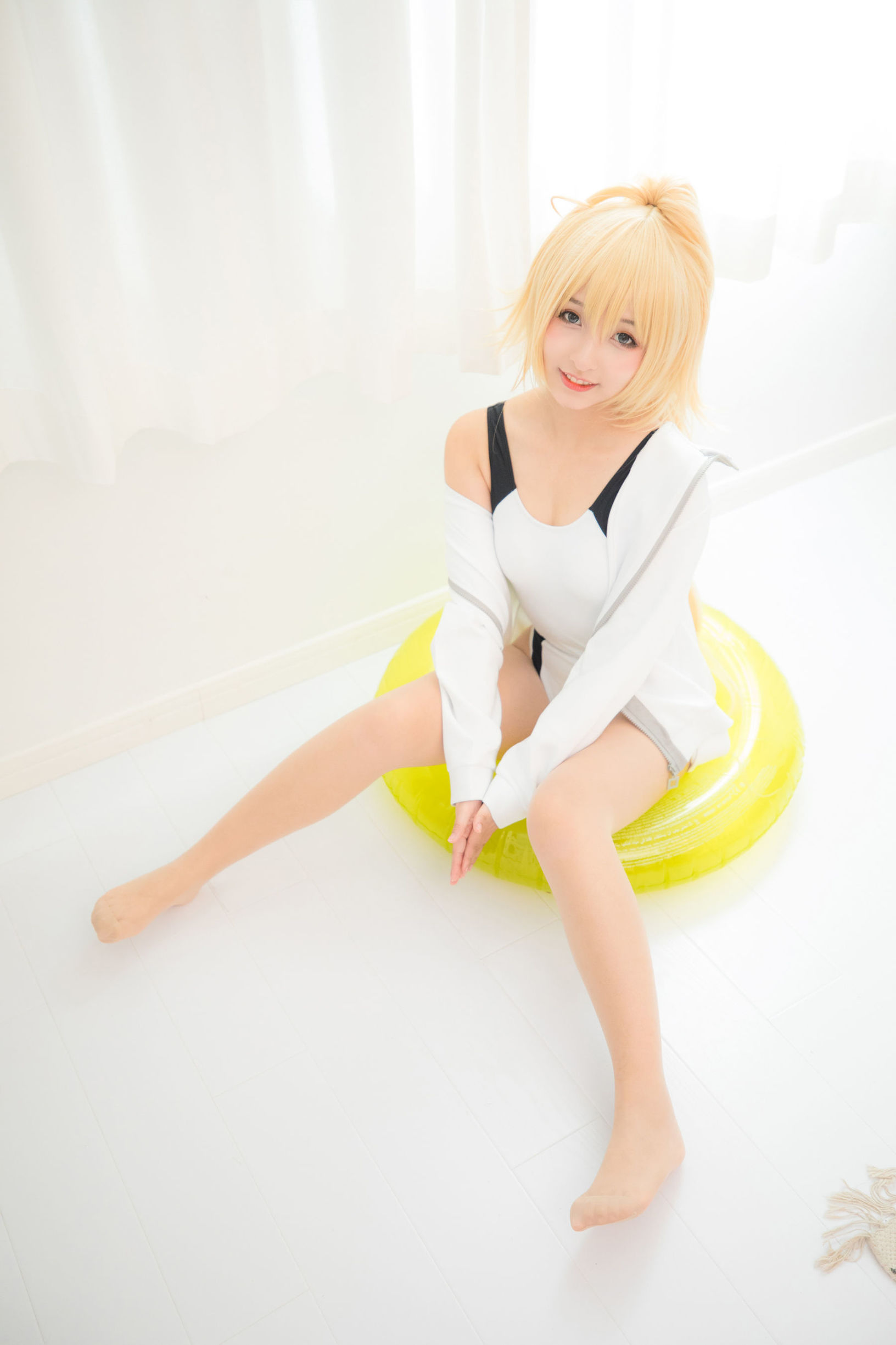  belle ta Cosplay] Kagurazaka Mafuyu Jeanne d'Arc Swimsuit