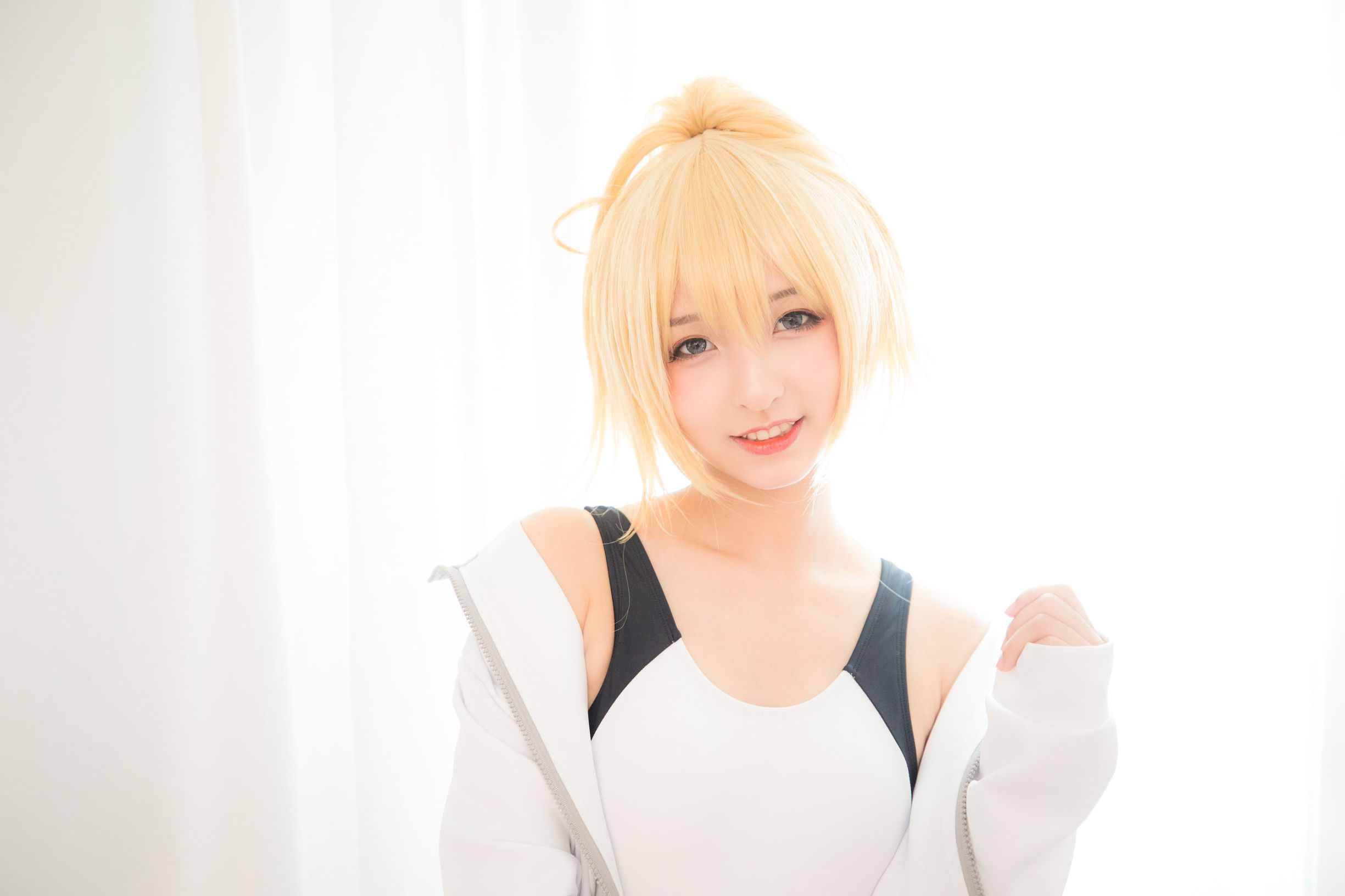  belle ta Cosplay] Kagurazaka Mafuyu Jeanne d'Arc Swimsuit