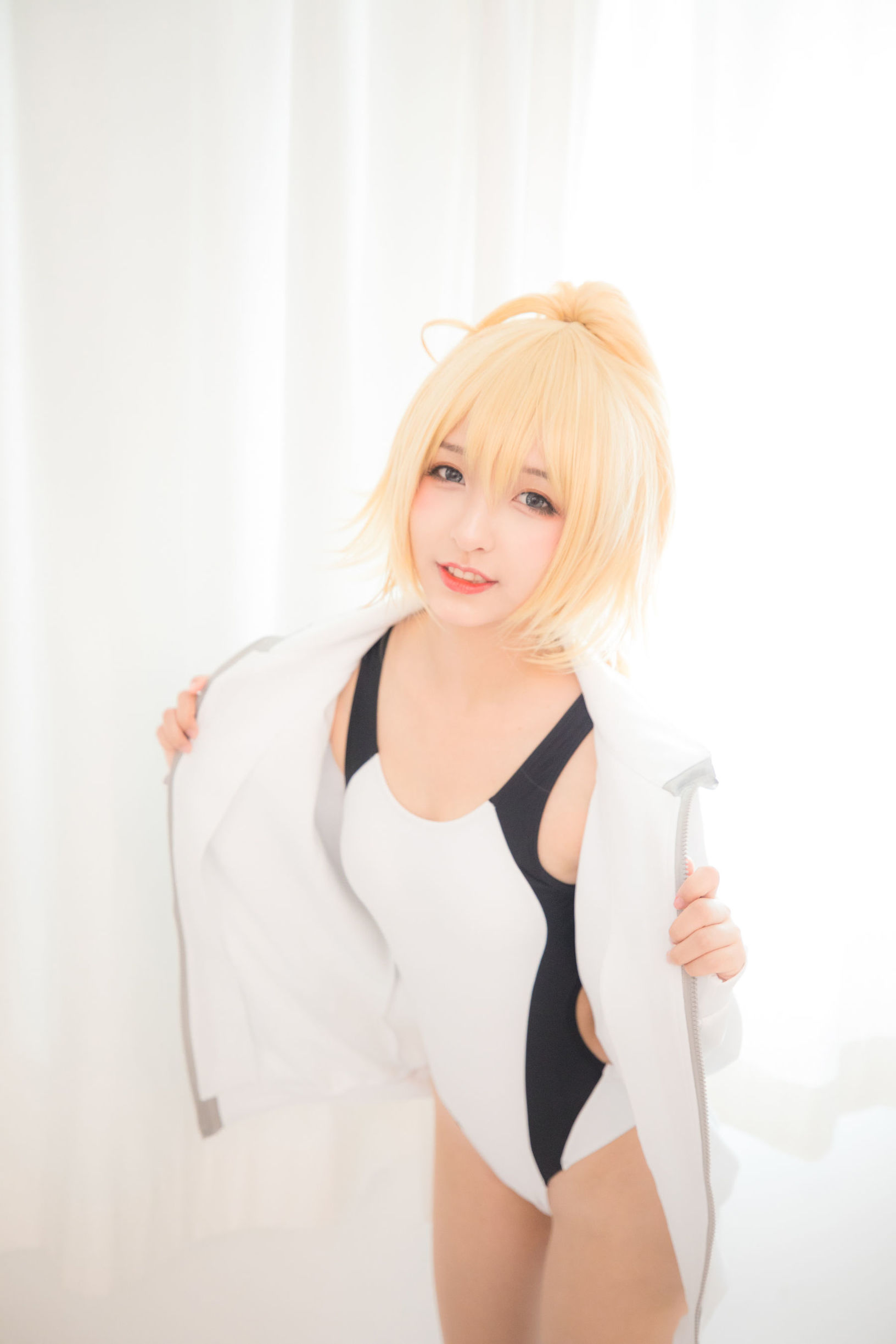  belle ta Cosplay] Kagurazaka Mafuyu Jeanne d'Arc Swimsuit