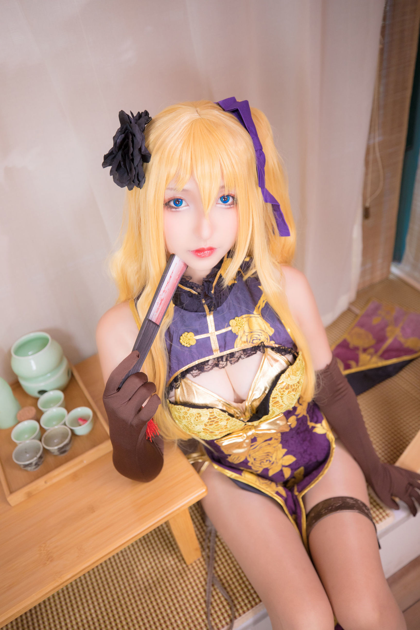  belle ta Cosplay] Kagura Ban Mafuyu: Seductive Woman Illusion Dream Tale Golden Lotus