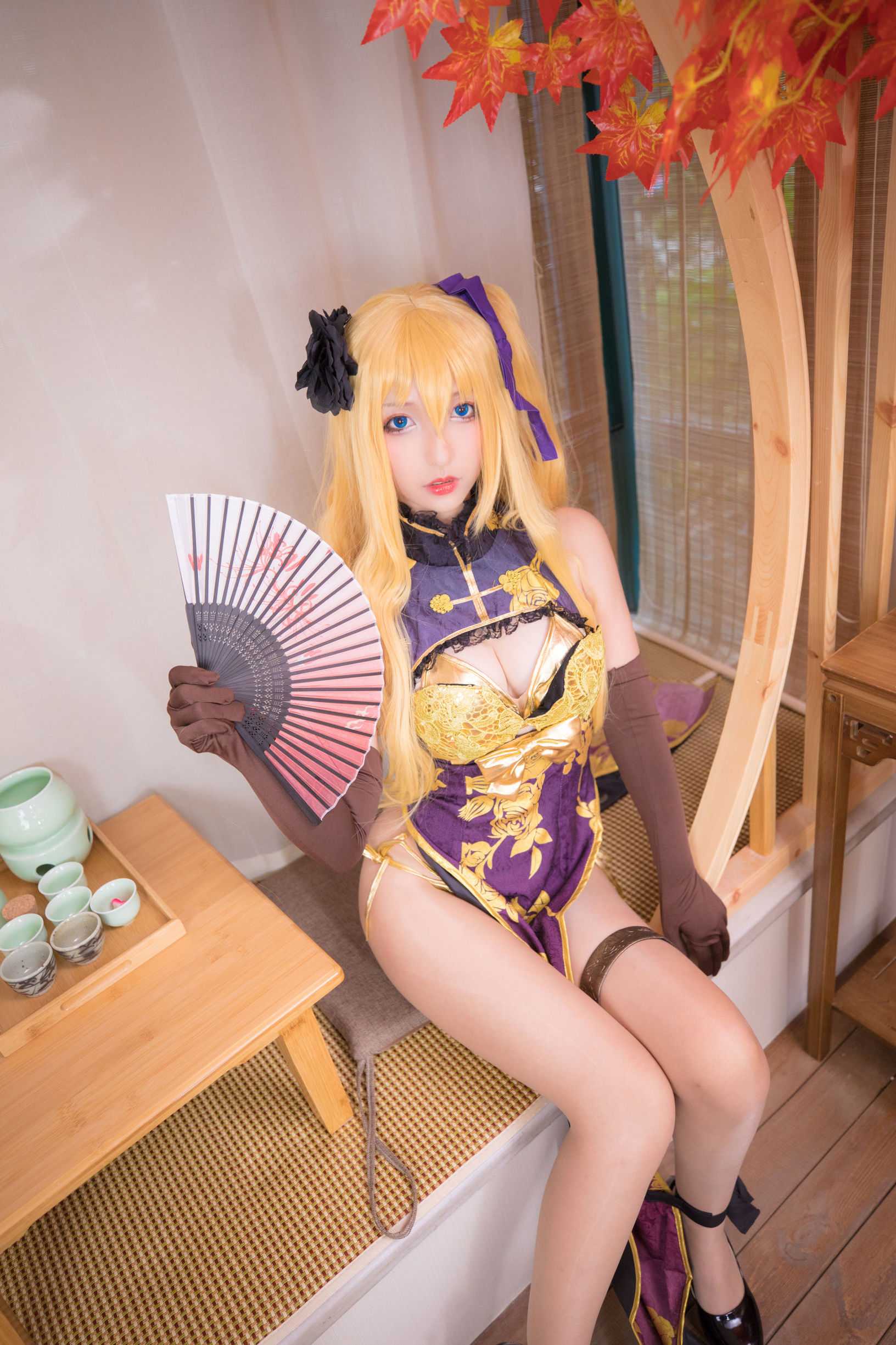  belle ta Cosplay] Kagura Ban Mafuyu: Seductive Woman Illusion Dream Tale Golden Lotus