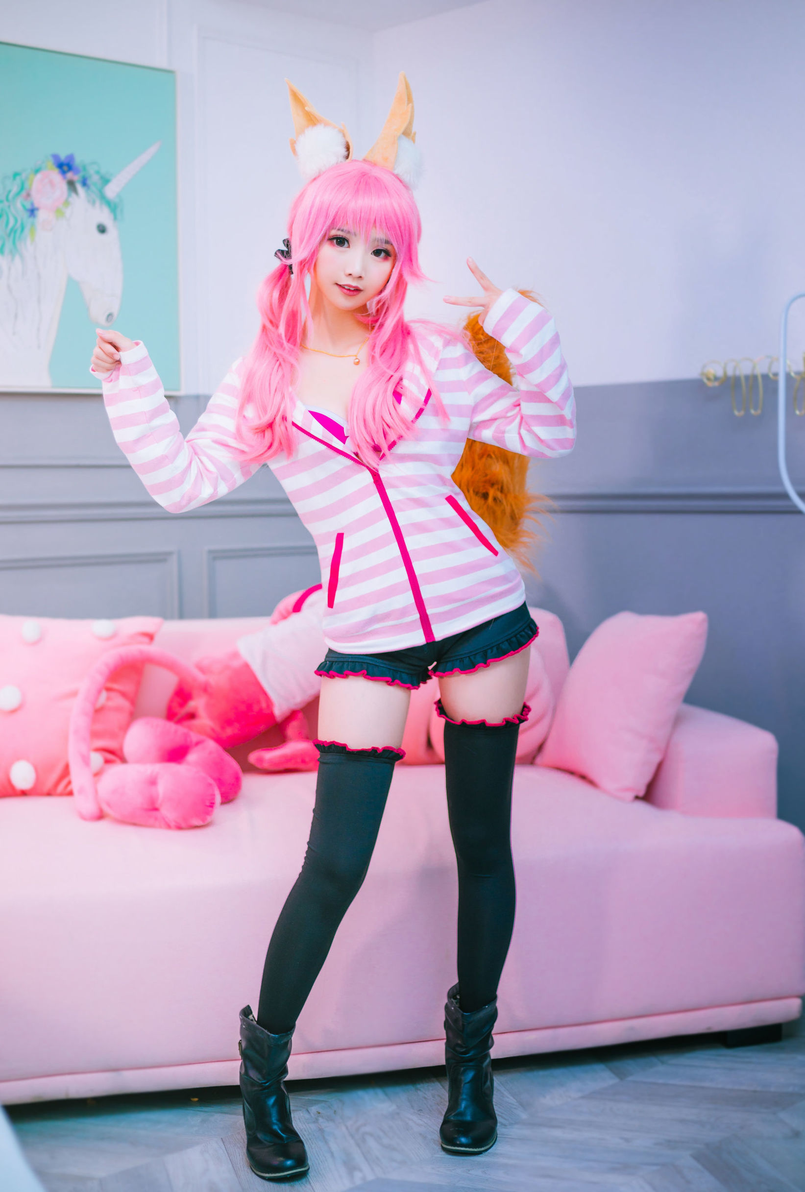  belle ta Cosplay] Mianbing Xianer - Tamamo-no-Mae Daily Life