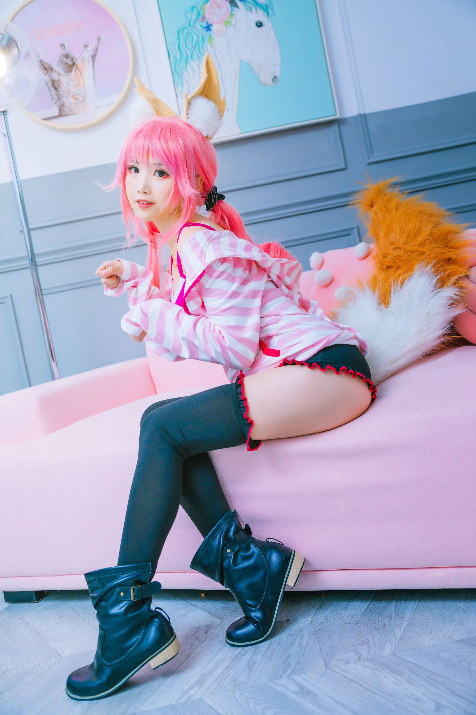  belle ta Cosplay] Mianbing Xianer - Tamamo-no-Mae Daily Life