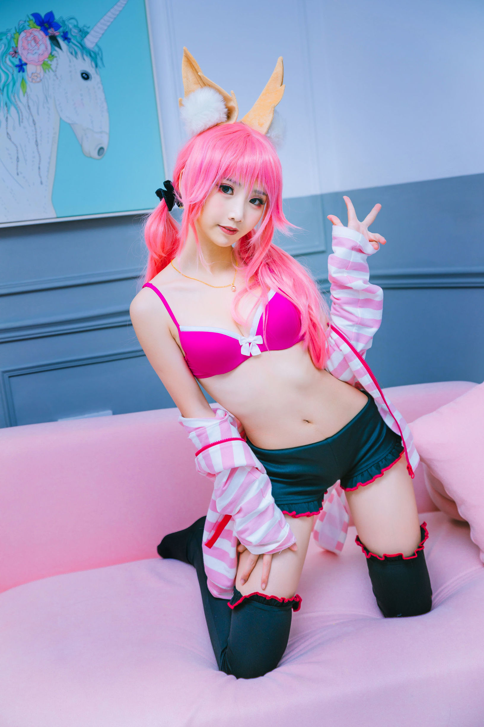  belle ta Cosplay] Mianbing Xianer - Tamamo-no-Mae Daily Life