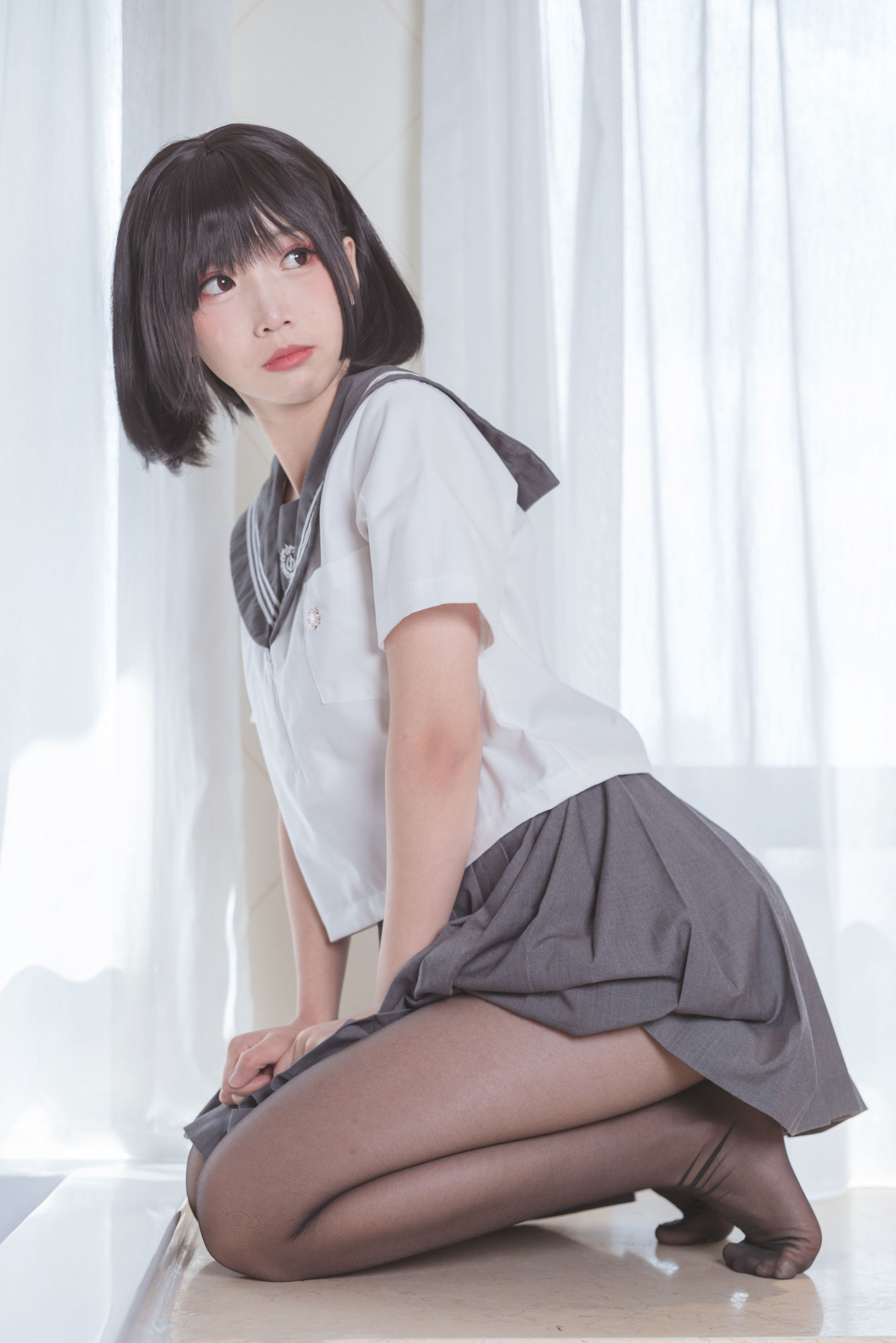 [萝莉COS] 面饼仙儿 - 脑内少女 黑丝JK