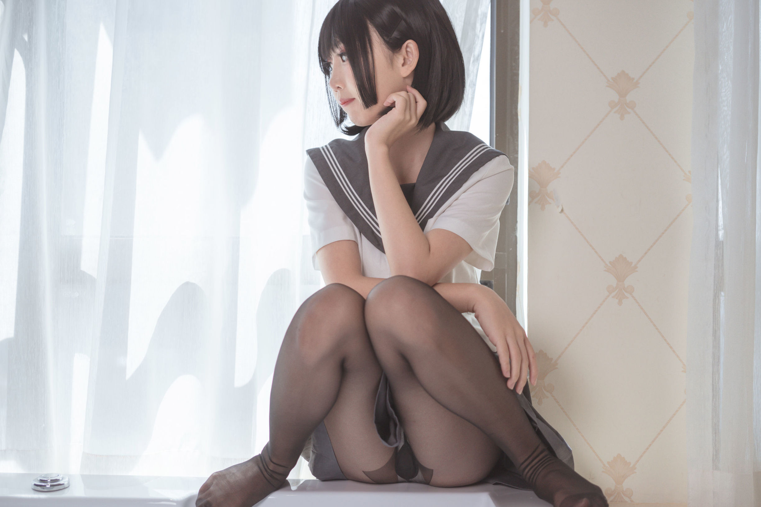 [萝莉COS] 面饼仙儿 - 脑内少女 黑丝JK