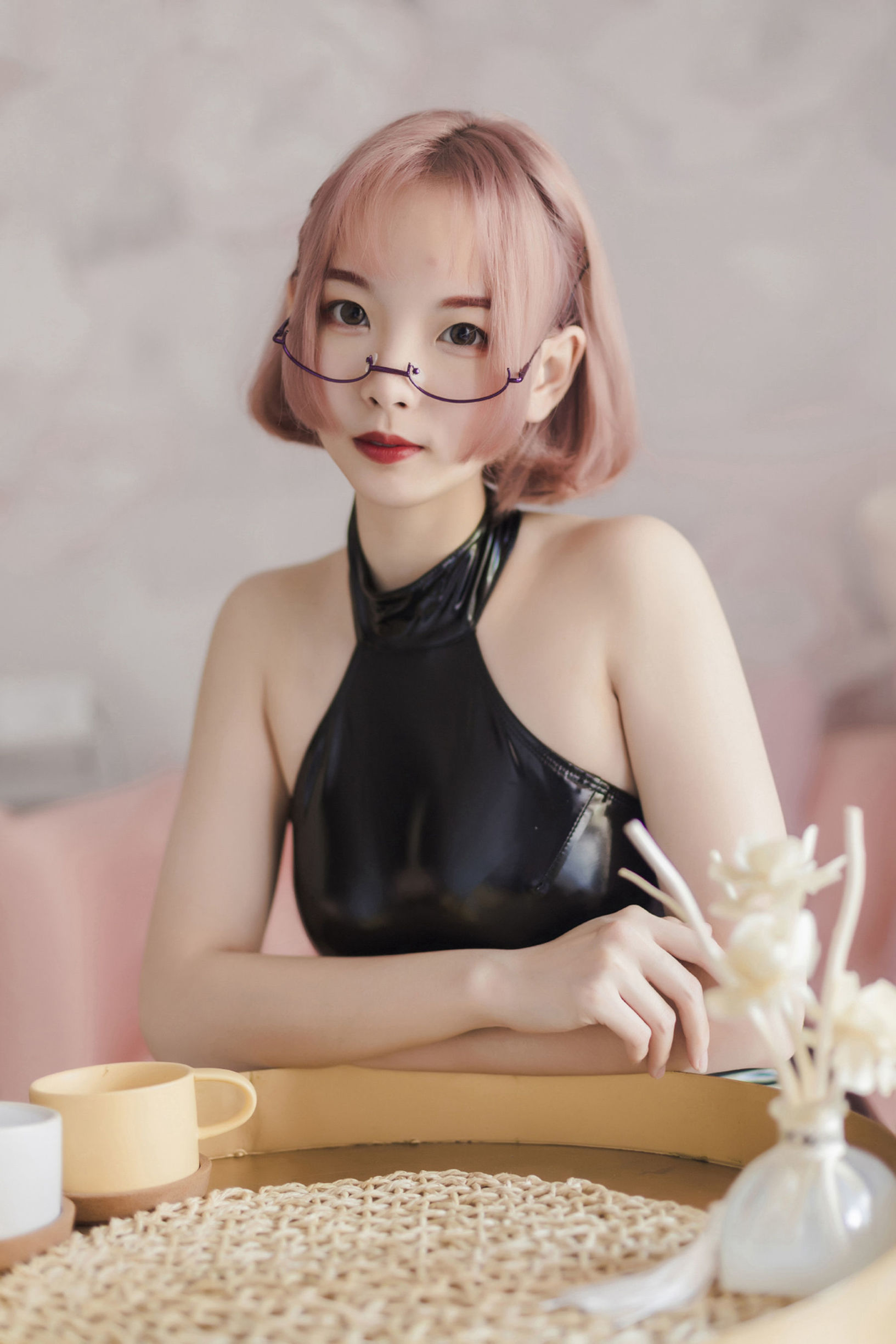 Domain of the Wind No.115 Black Vinyl School Swimsuit