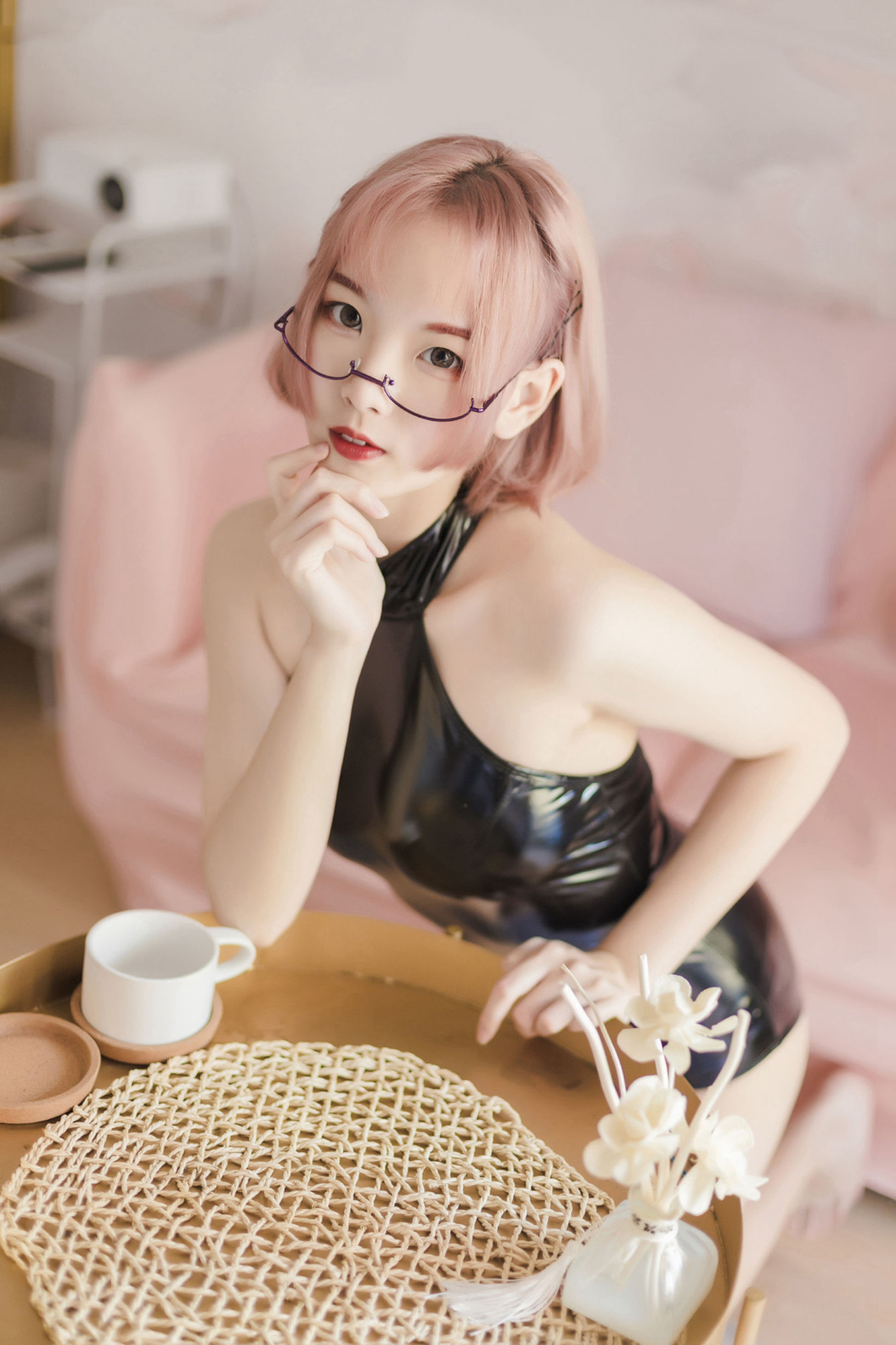 Domain of the Wind No.115 Black Vinyl School Swimsuit