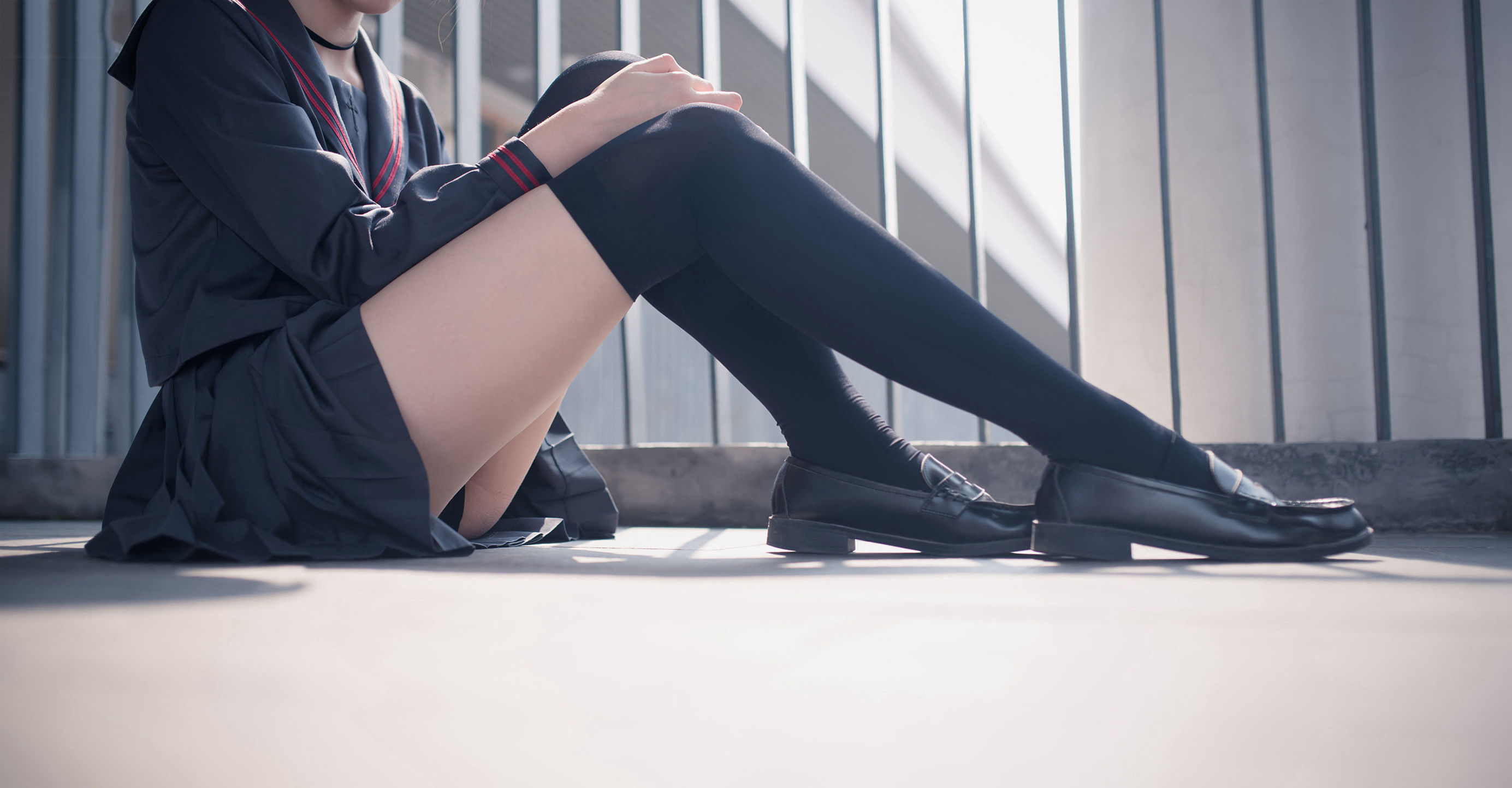 [风之领域] NO.120 超短情趣制服黑丝长腿2