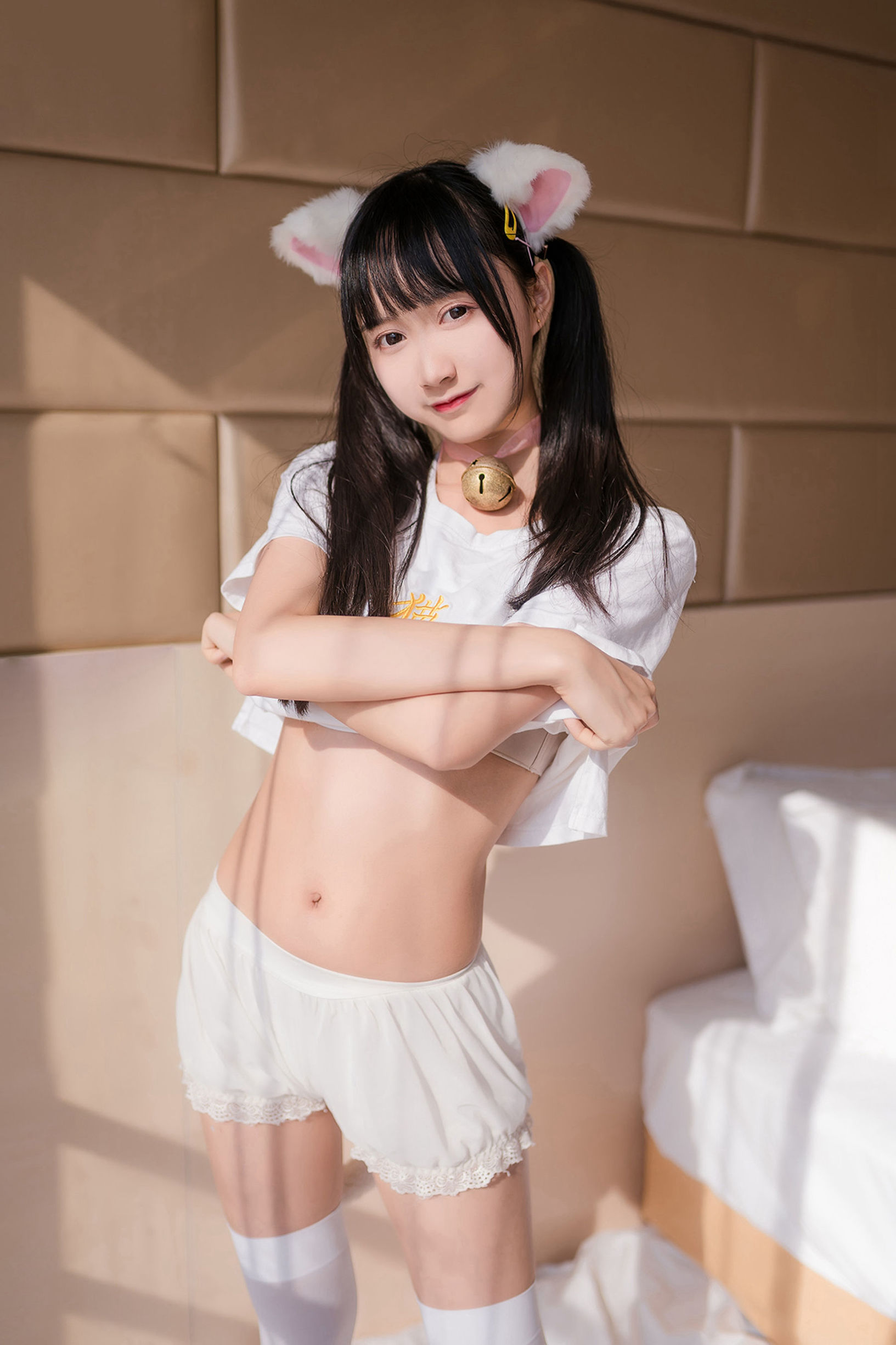 [风之领域] NO.129 猫系白丝少女