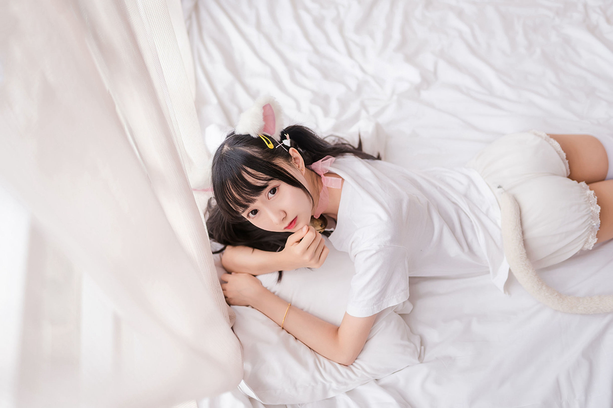 Phong Chi Lĩnh Vực] NO.129 Cô gái mèo hệ với tất trắng