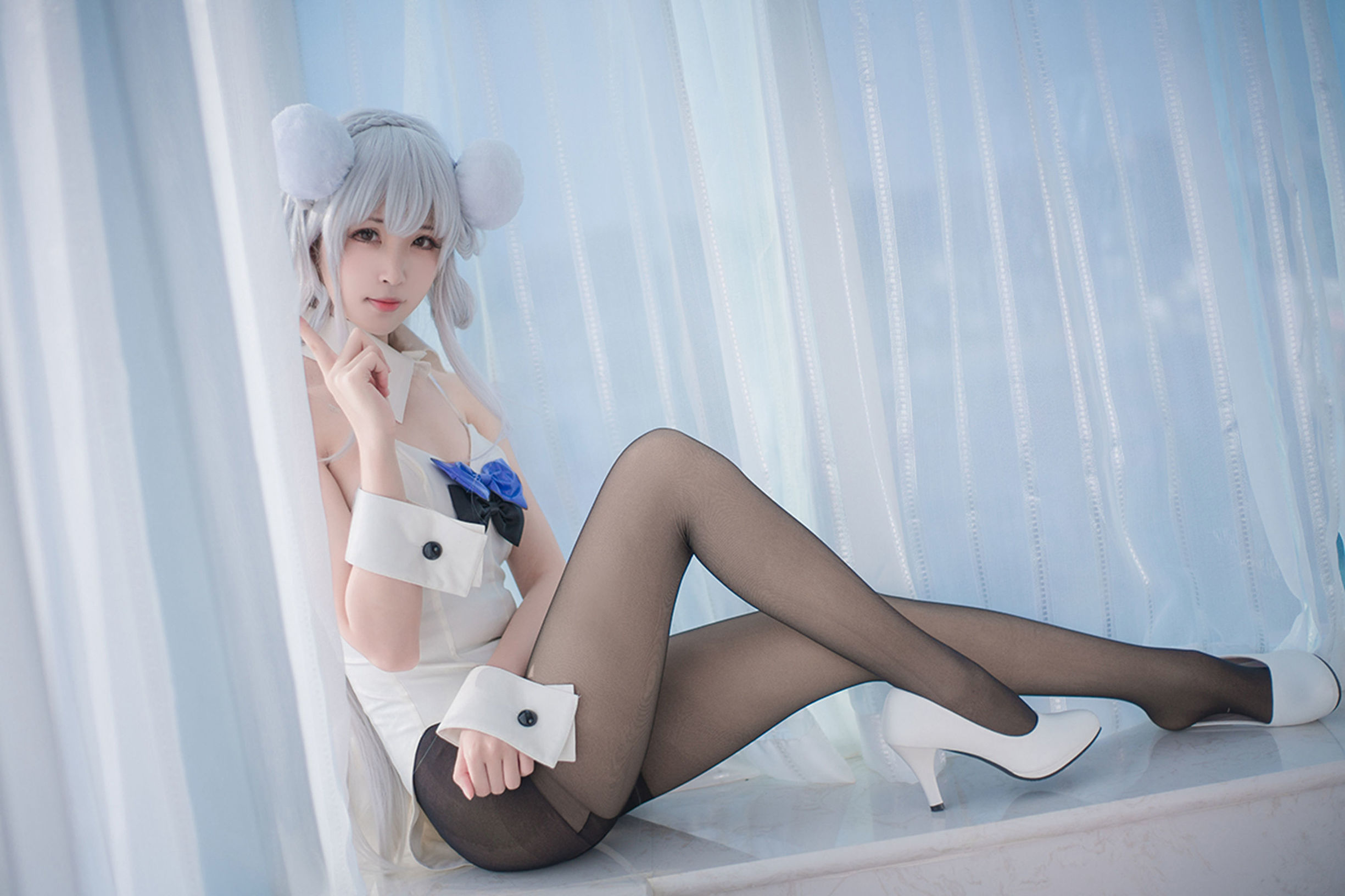 Domain of the Wind] No. 138 Black Silk Cosplay Cute Girl