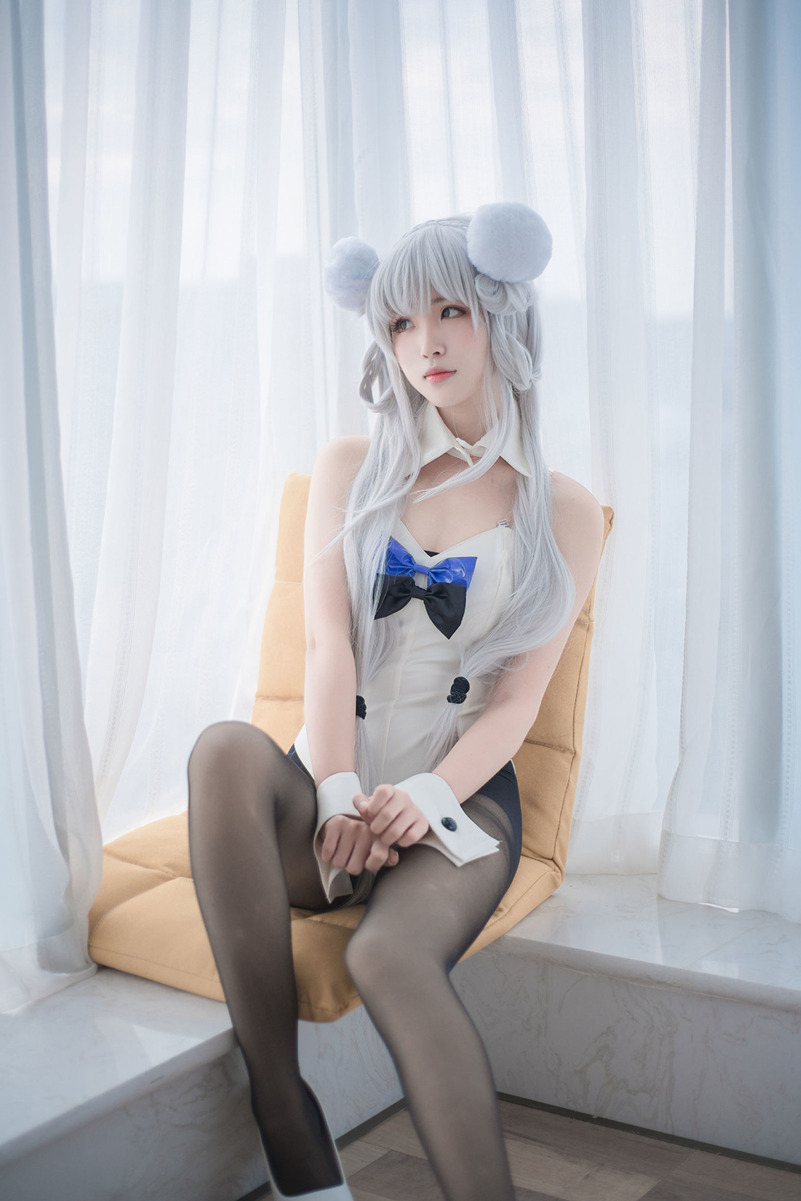 Domain of the Wind] No. 138 Black Silk Cosplay Cute Girl