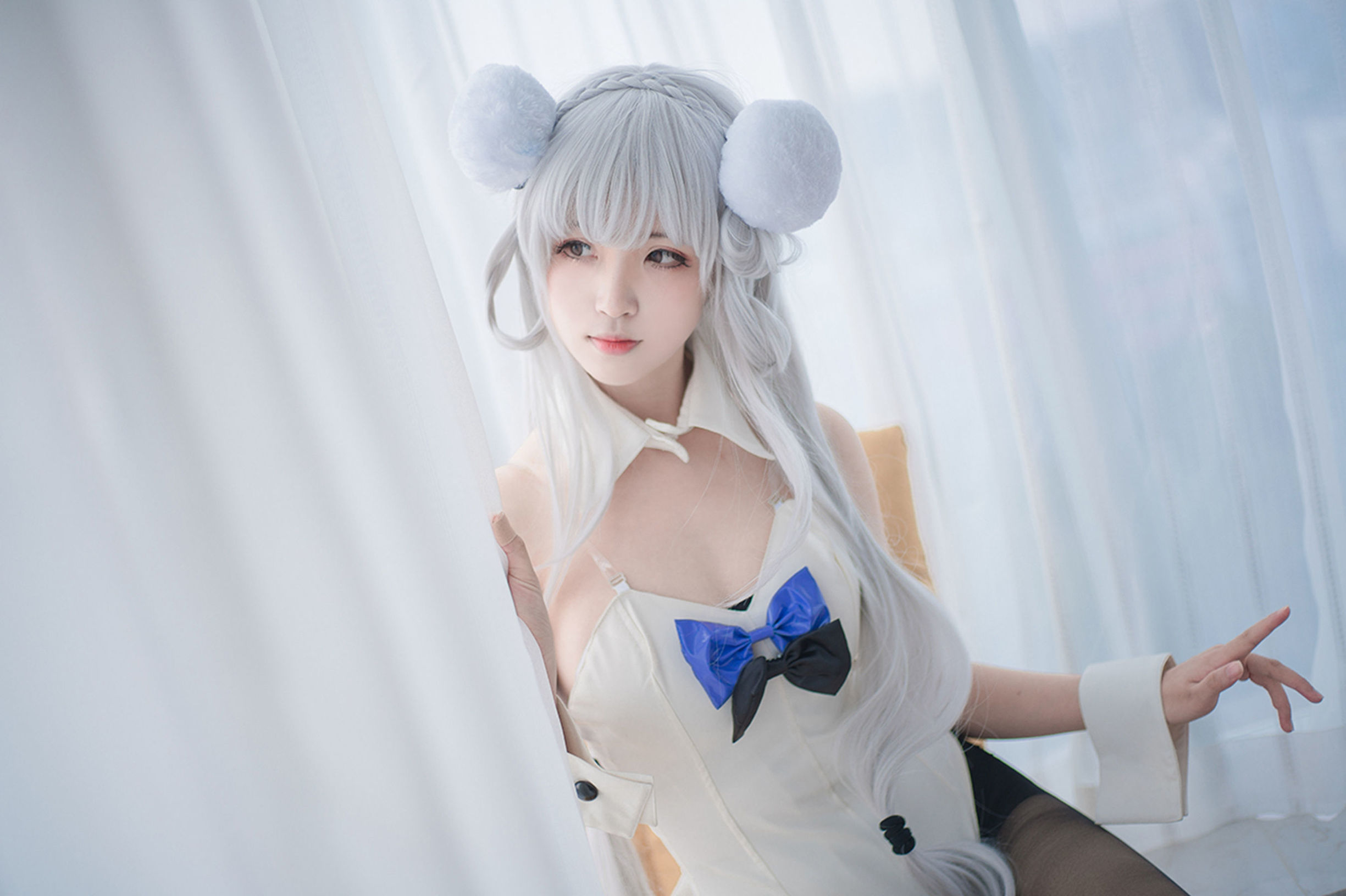 Domain of the Wind] No. 138 Black Silk Cosplay Cute Girl