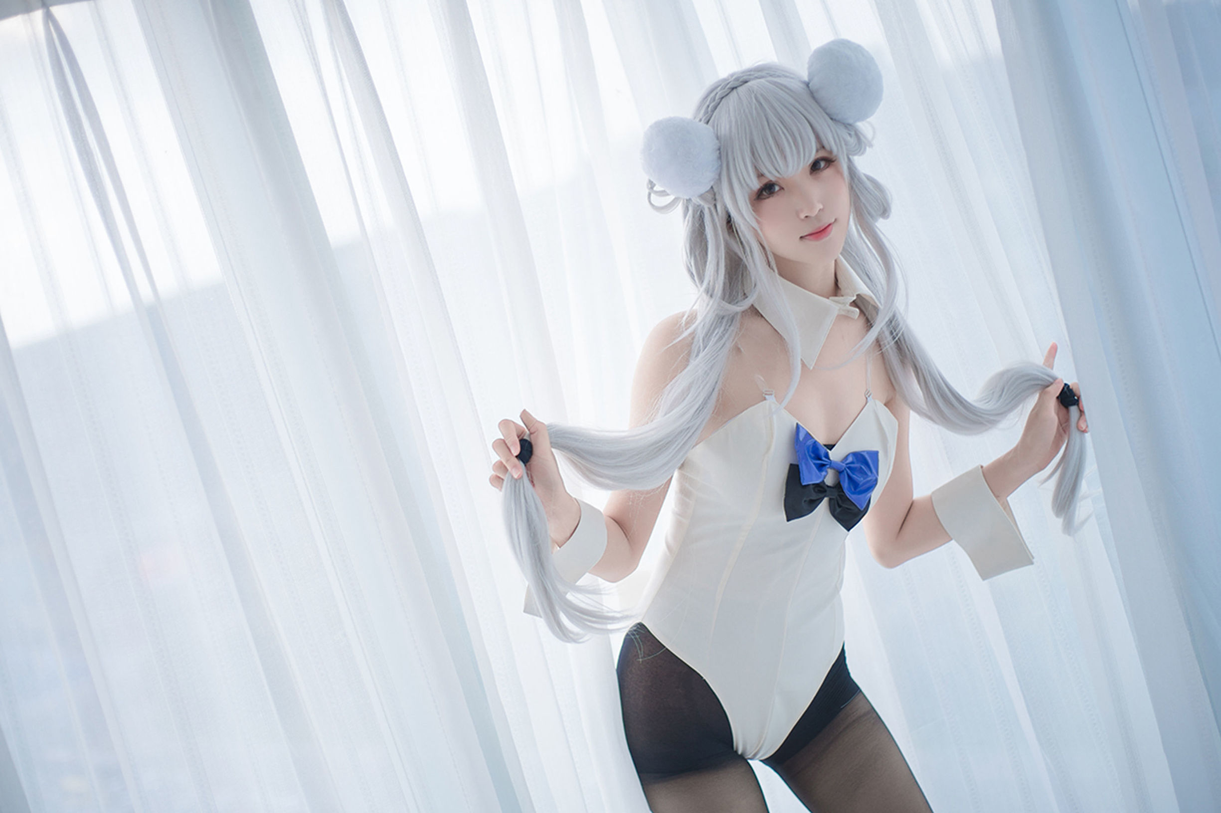 Domain of the Wind] No. 138 Black Silk Cosplay Cute Girl