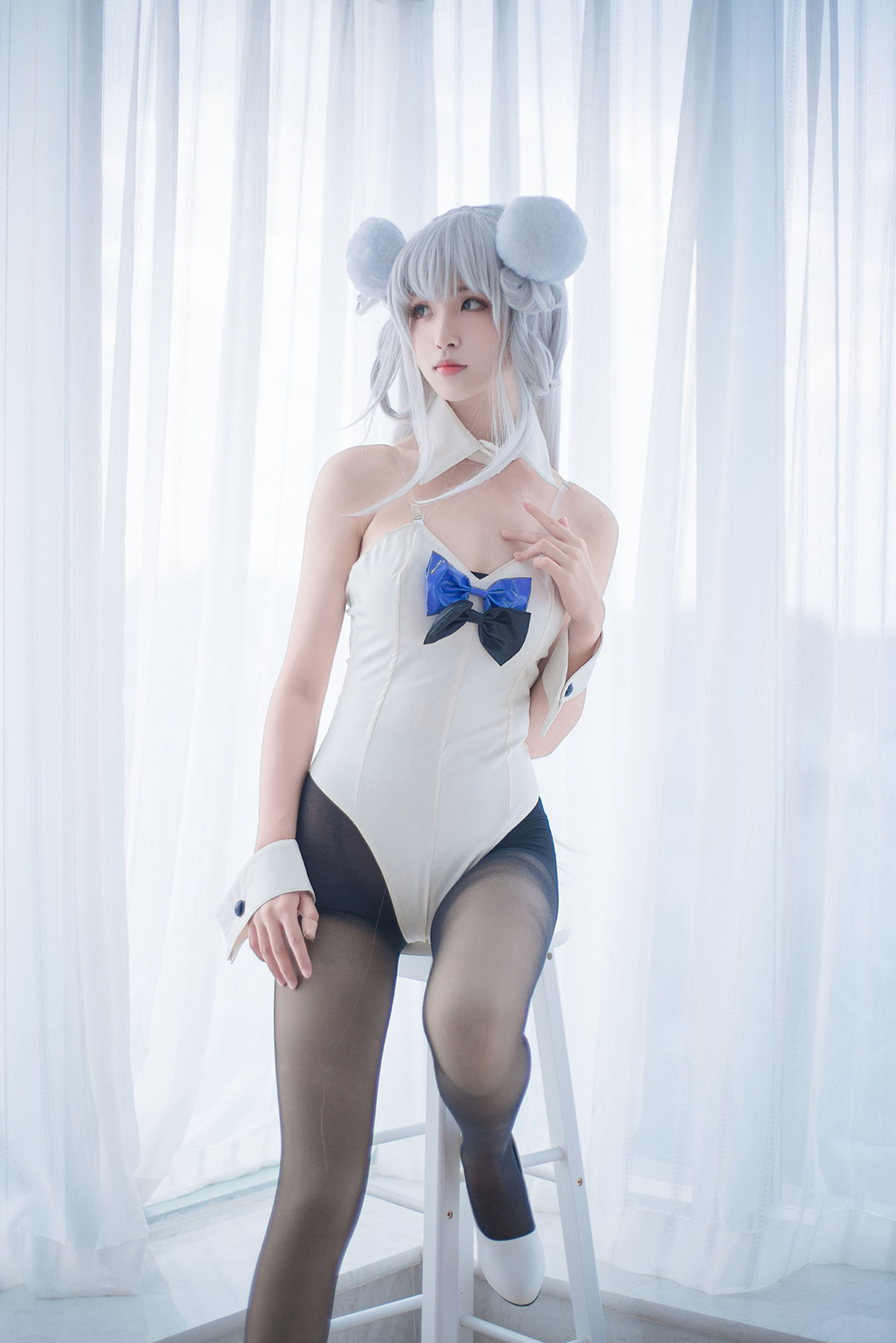 Domain of the Wind] No. 138 Black Silk Cosplay Cute Girl